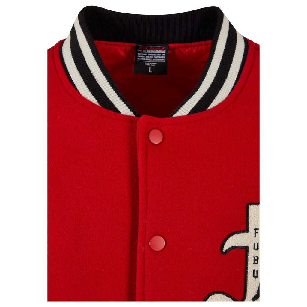 Fubu Anorak »Fubu Herren FM231-021-2 FUBU Old English Varsity Jacket«, (1 St.), ohne Kapuze