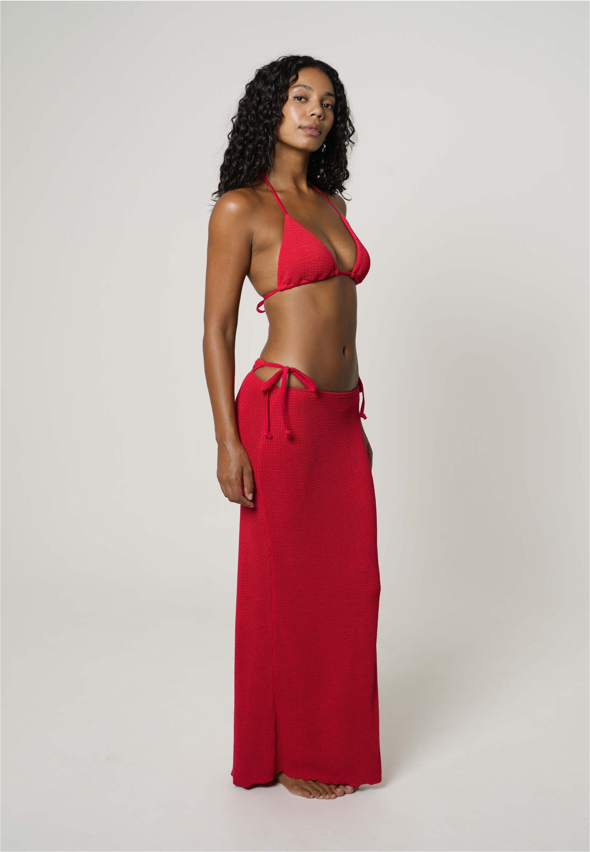 Moda Minx Sommerrock »Scrunch Long«, mit strukturiertem Scrunch-Material