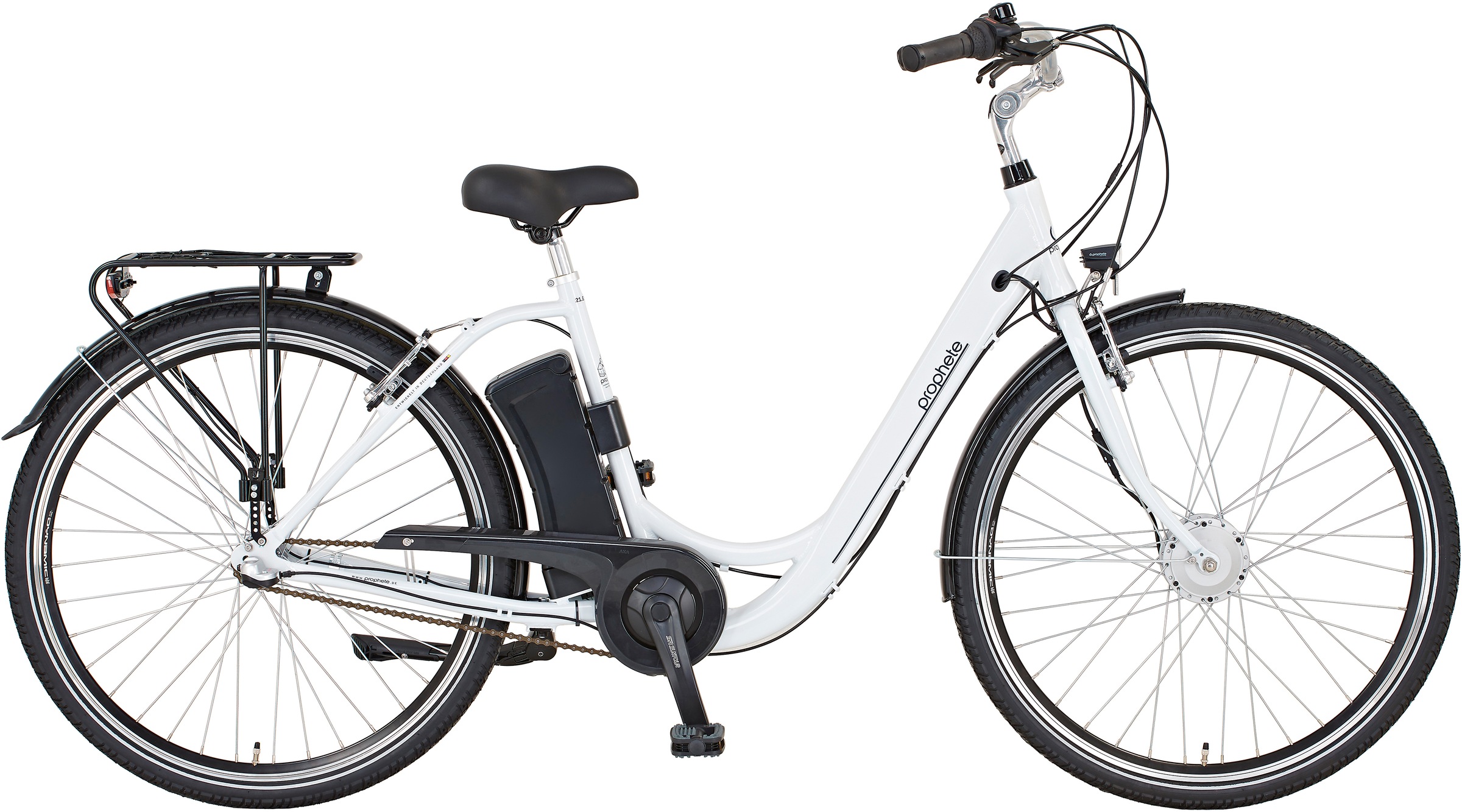 Prophete E-Bike "Geniesser 21.ESC.30", 3 Gang, Shimano, Nexus, Frontmotor 250 W, Pedelec, Elektrofahrrad für Damen u. He