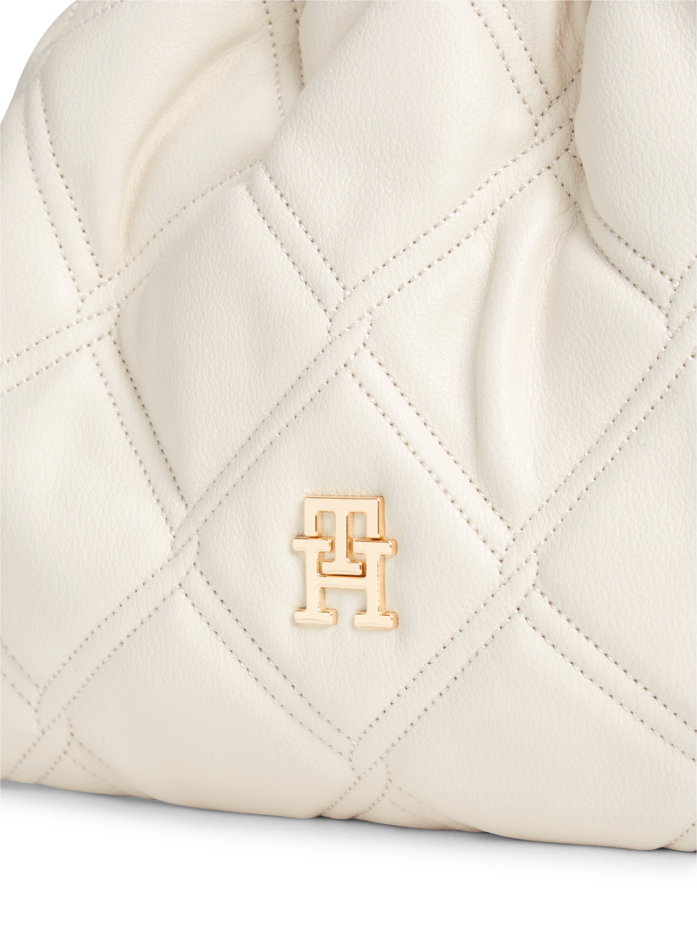 Tommy Hilfiger Umhängetasche »TH FEMININE MINI CROSSOVER« Damen Schultertasche, Handtasche mit goldfarbener Zierkette