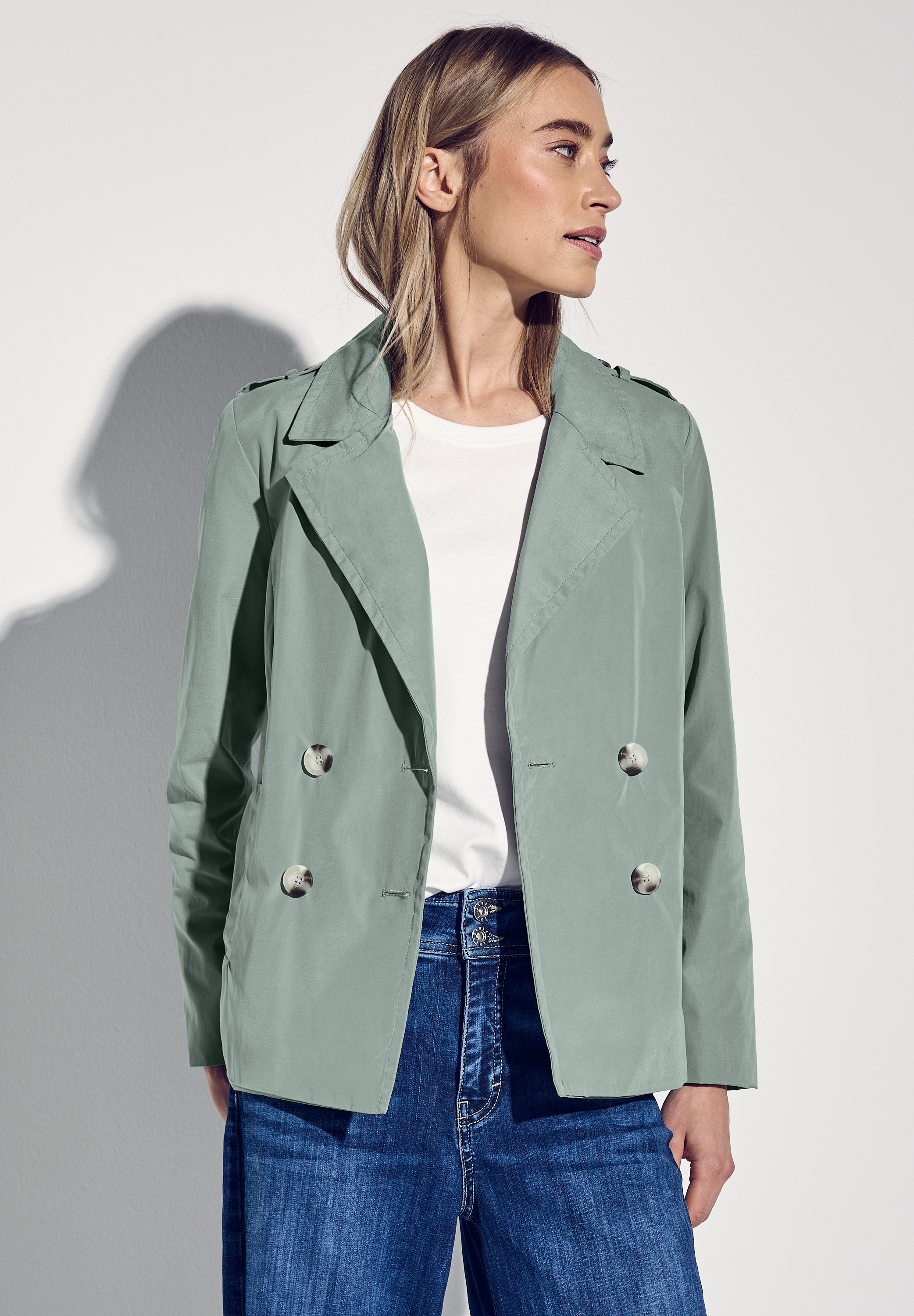 STREET ONE Kurzjacke, ohne Kapuze, mit Reverskragen günstig online kaufen