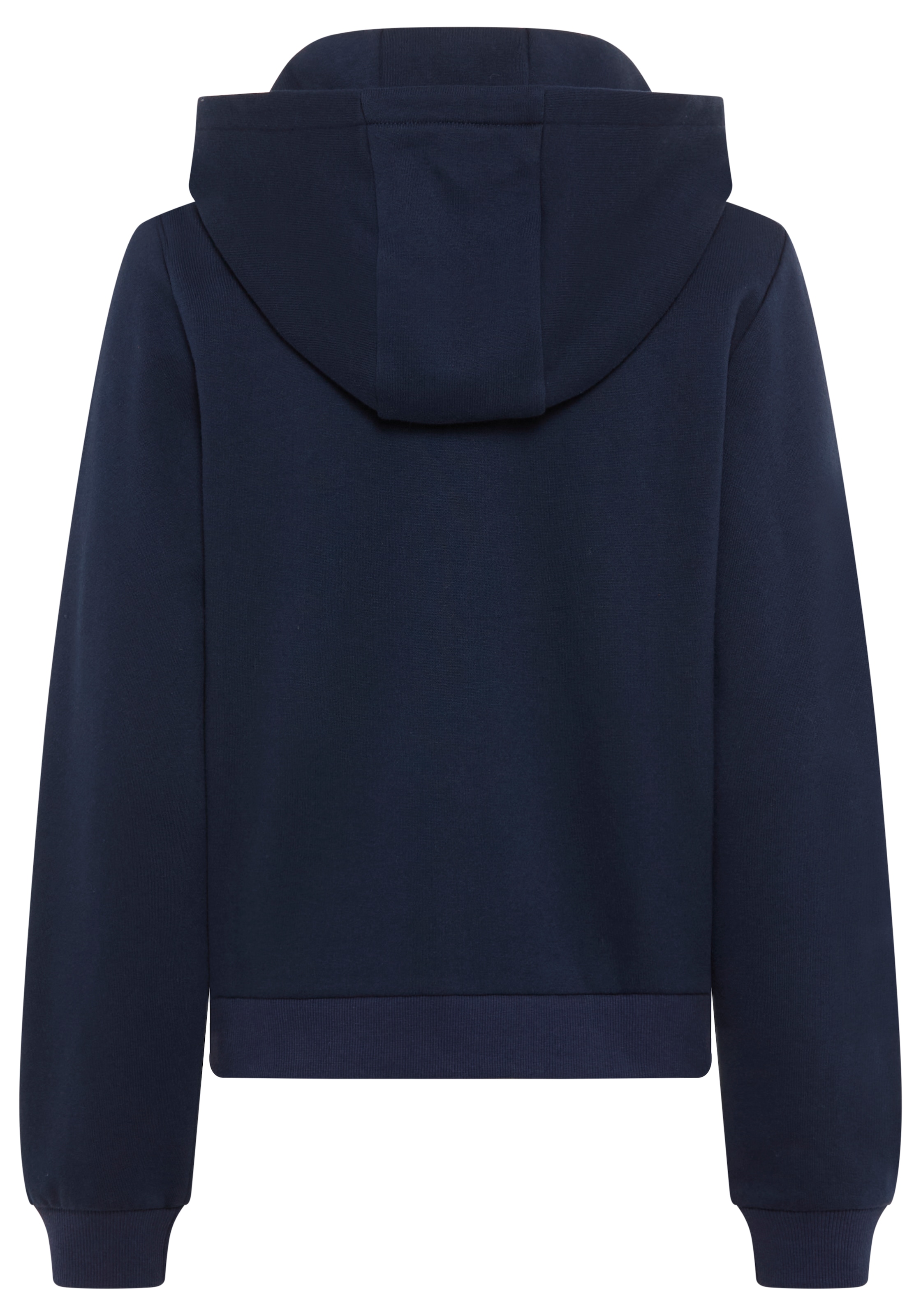 DELMAO Kapuzensweatjacke, mit Reißverschluss, Kapuze & Kängurutasche
