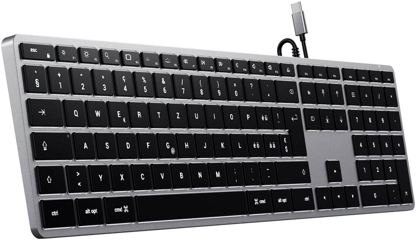 Satechi Ultra-Slim-Tastatur »Slim W3«, (USB-Anschluss-Ziffernblock)