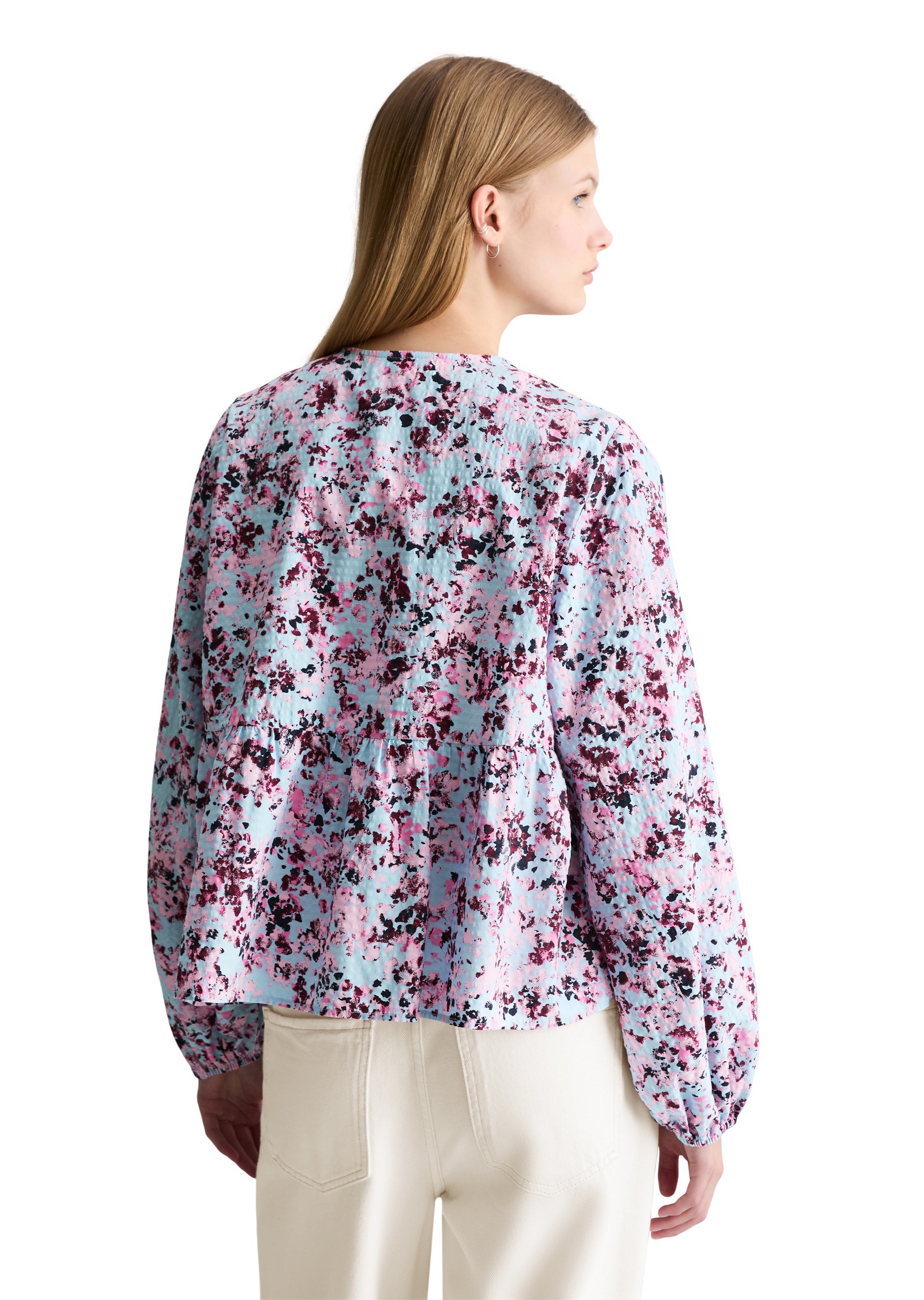 Thumbnail - Marc OPolo DENIM Langarmbluse "aus bedrucktem Viskose-Mix"