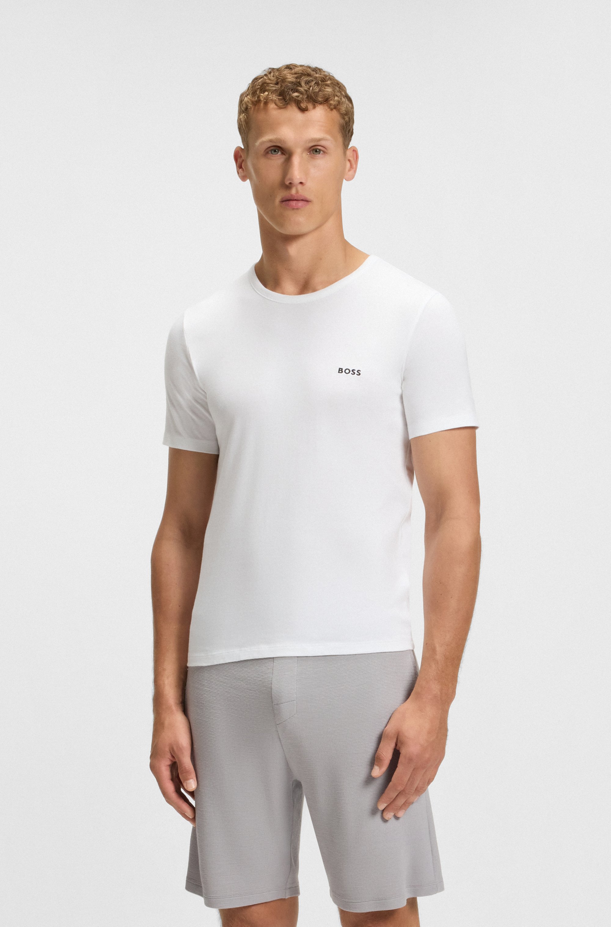 Thumbnail - BOSS T-Shirt "TShirtRN 3P Classic" Packung, 3 Stk. mit BOSS Stickerei