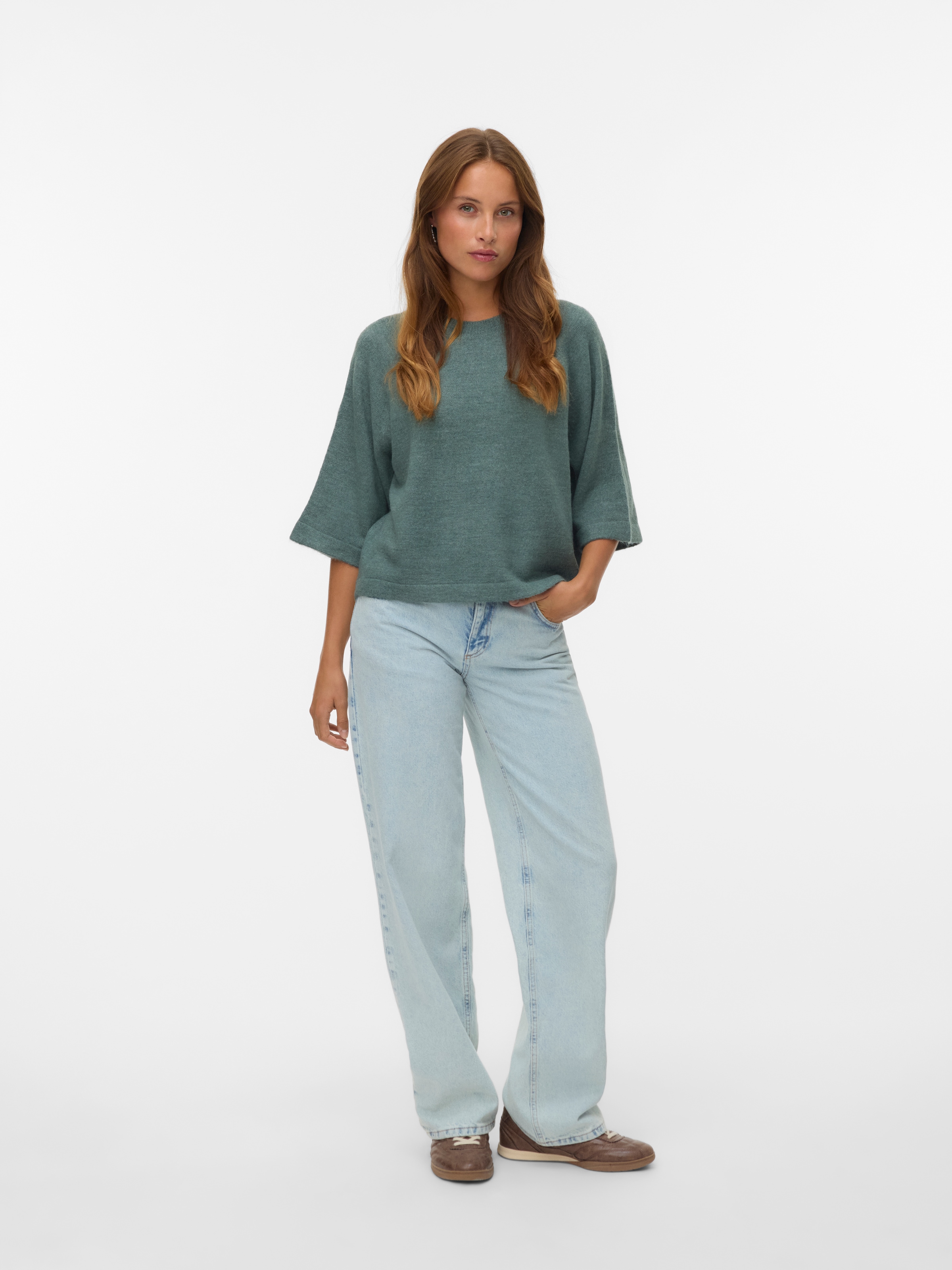 Vero Moda Strickpullover »VMLEFILE 3/4 O-NECK PULLOVER NOOS«