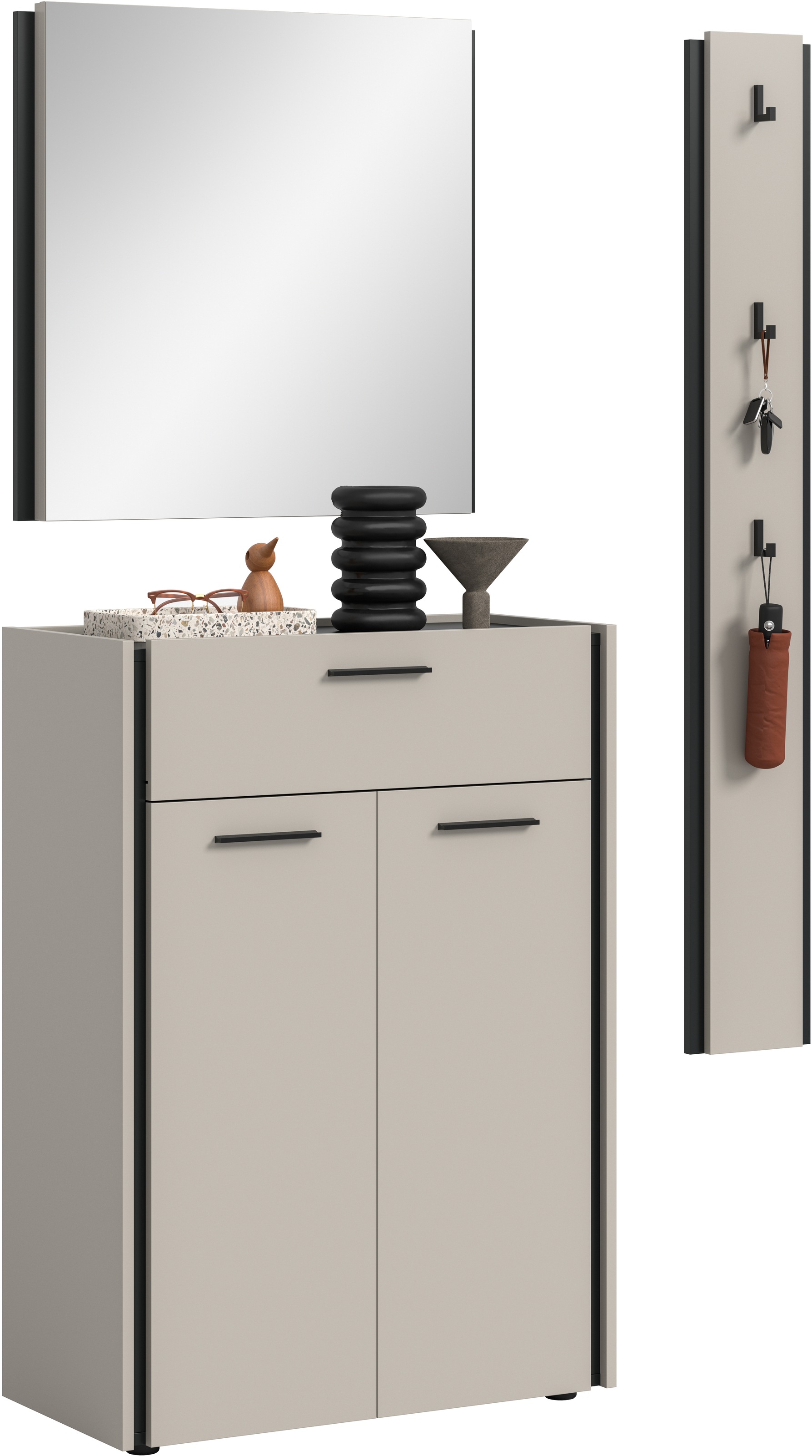 Home affaire Garderoben-Set "RAK, 3-teilige Garderoben-Kombination, Breite günstig online kaufen