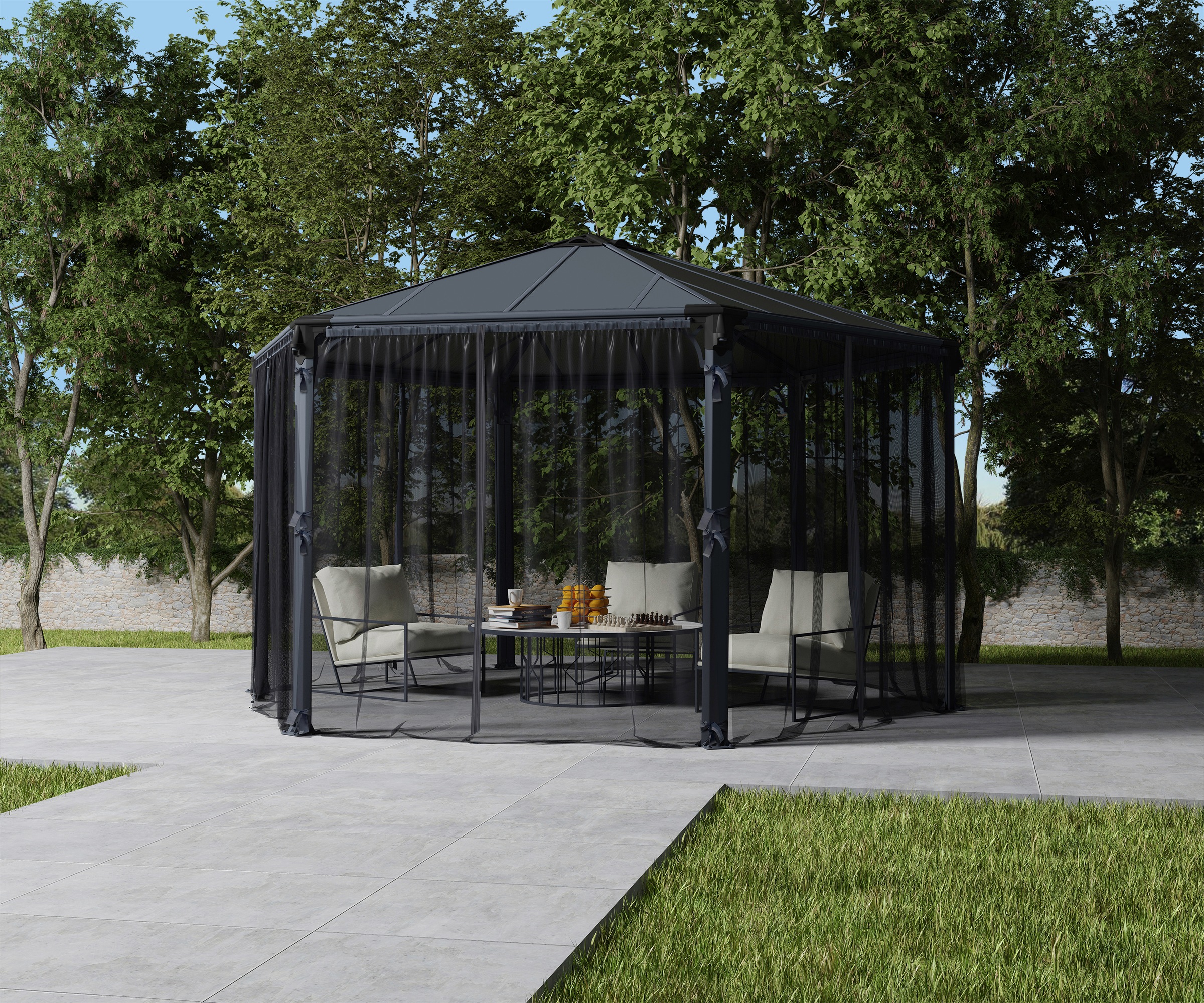 Palram - Canopia Pavillonseitenteil "für Pavillon ROMA HEXAGONAL" günstig online kaufen