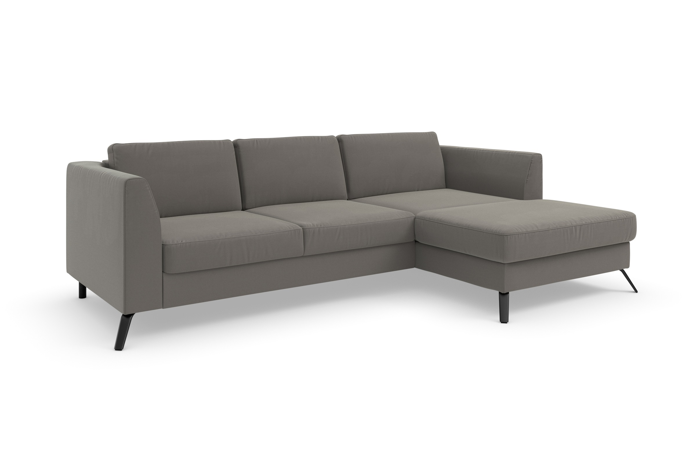 sit&more Ecksofa »Olsen L-Form«, inklusive Sitztiefenverstellung, wahlweise mit Bettfunktion, 15cm hoch
