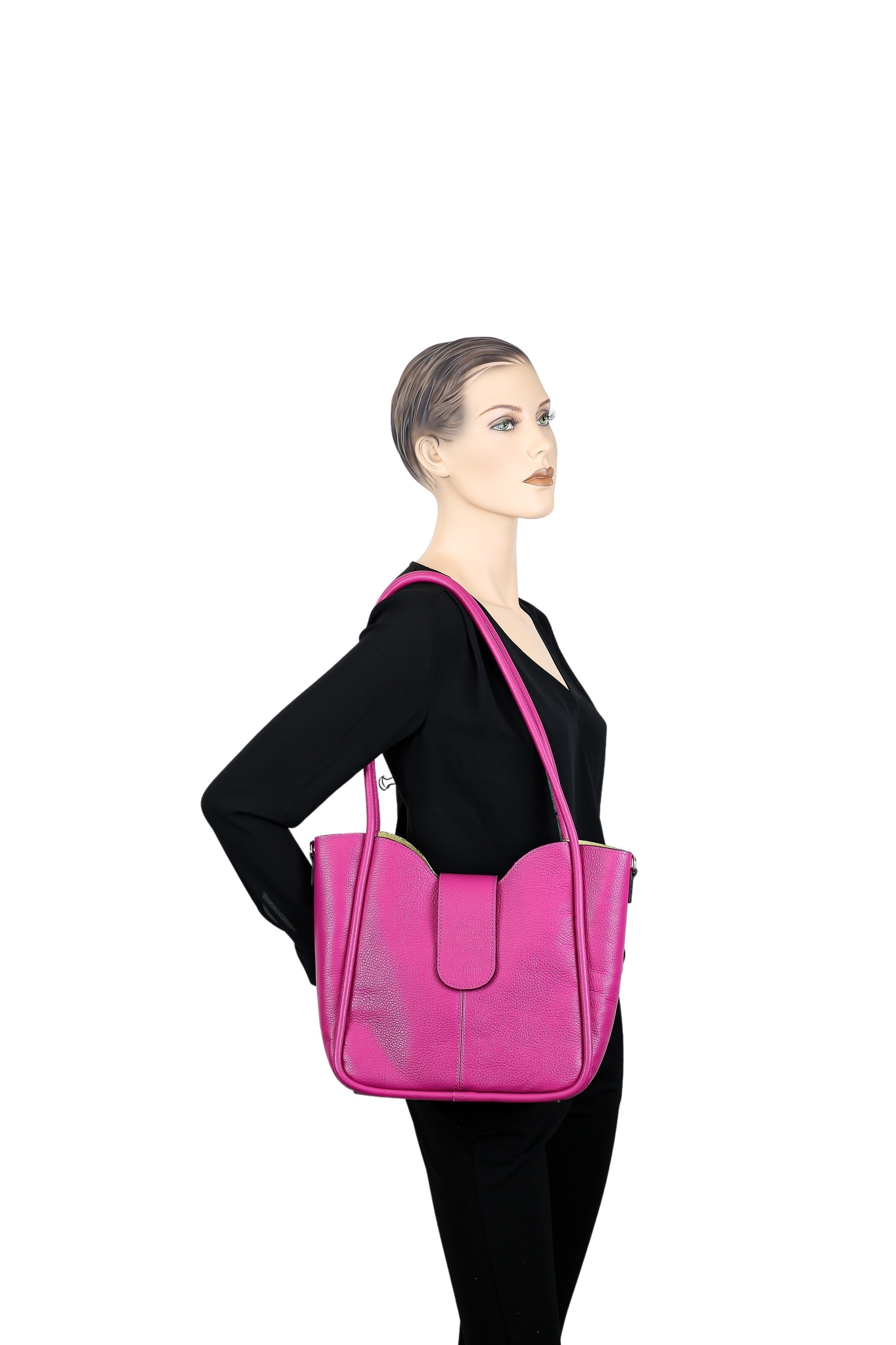 COLLEZIONE ALESSANDRO Schultertasche »Nizza«, aus weichem Leder, Made in Italy
