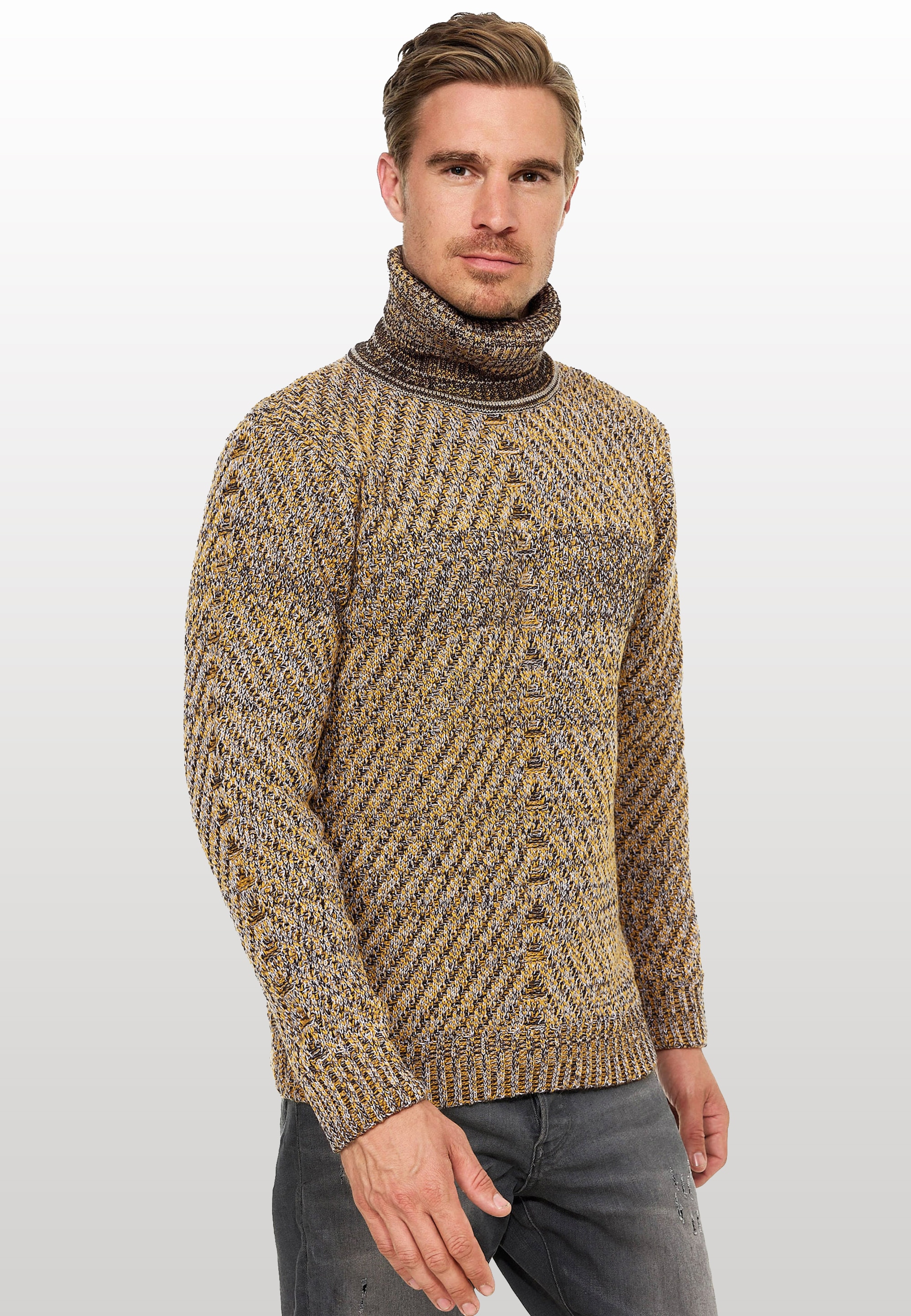 Rusty Neal Strickpullover, im angesagten Kontrast-Design günstig online kaufen