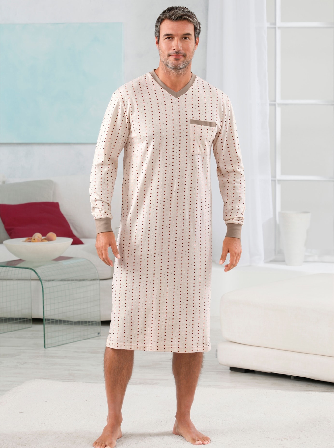 Thumbnail - Kings Club Nachthemd "Nachthemden" Brusttasche