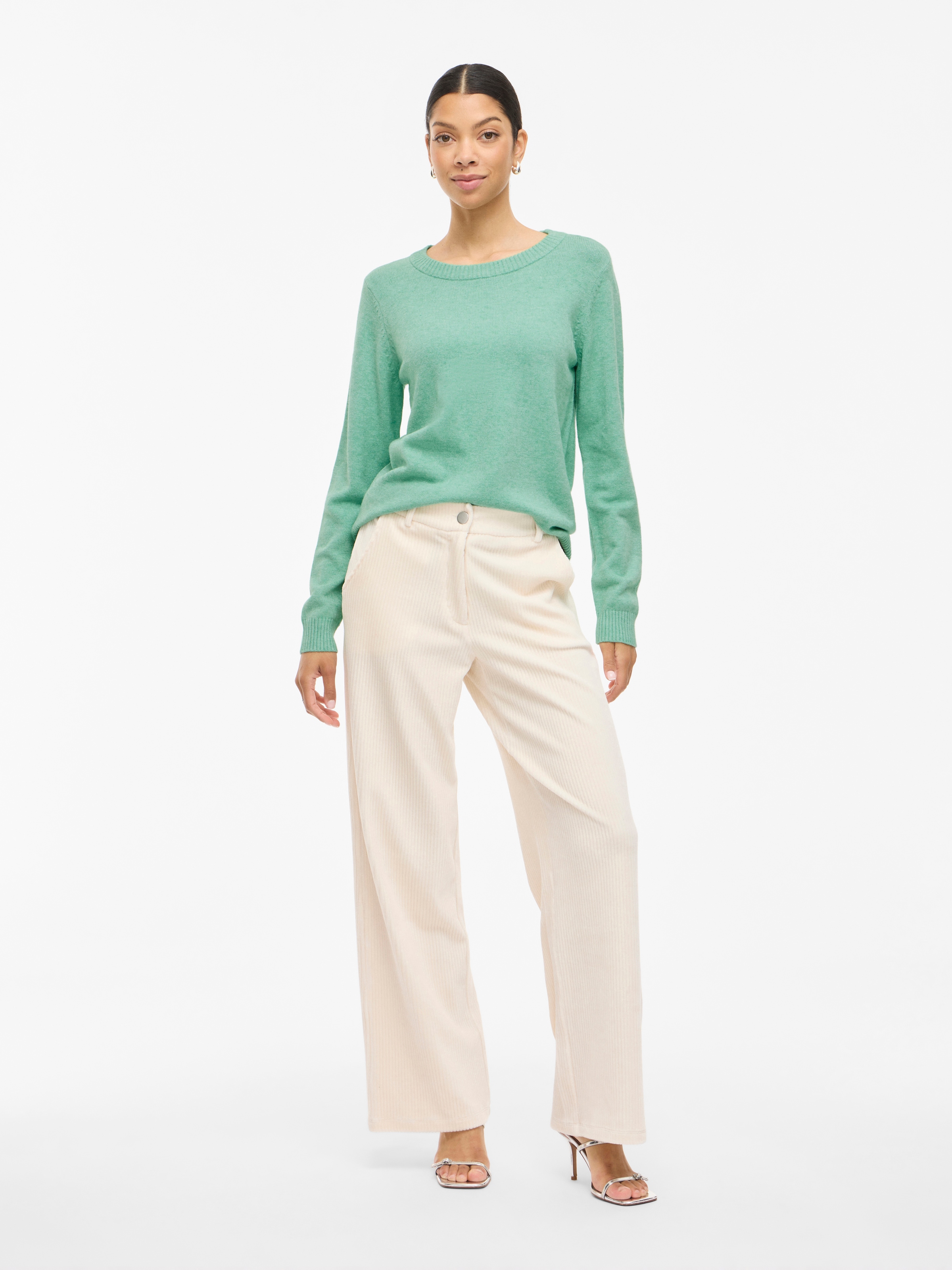 Vila Rundhalspullover »VIRIL O-NECK L/S KNIT TOP - NOOS«