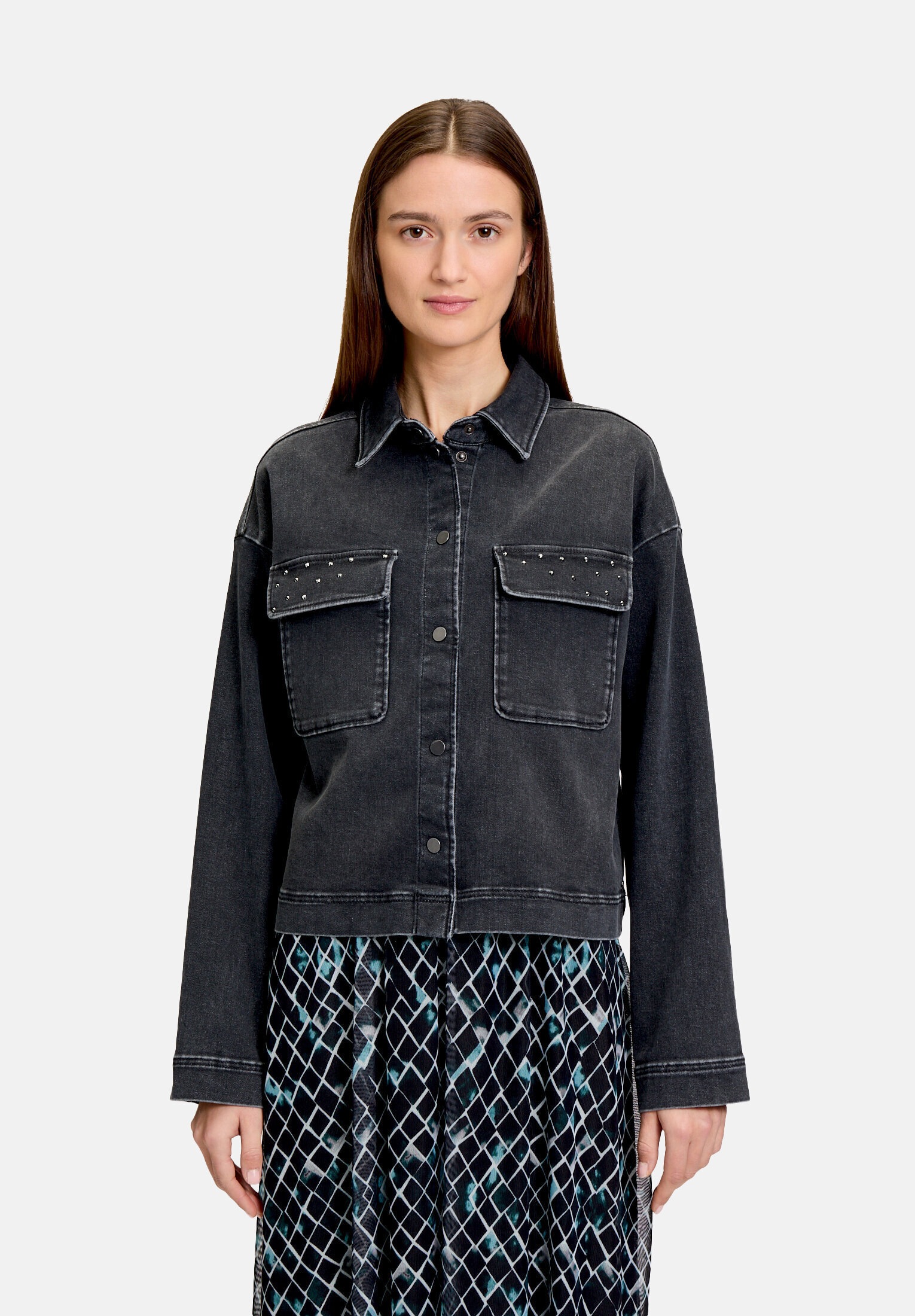 Betty&Co Jackenblazer »Damen mit aufgesetzten Taschen«