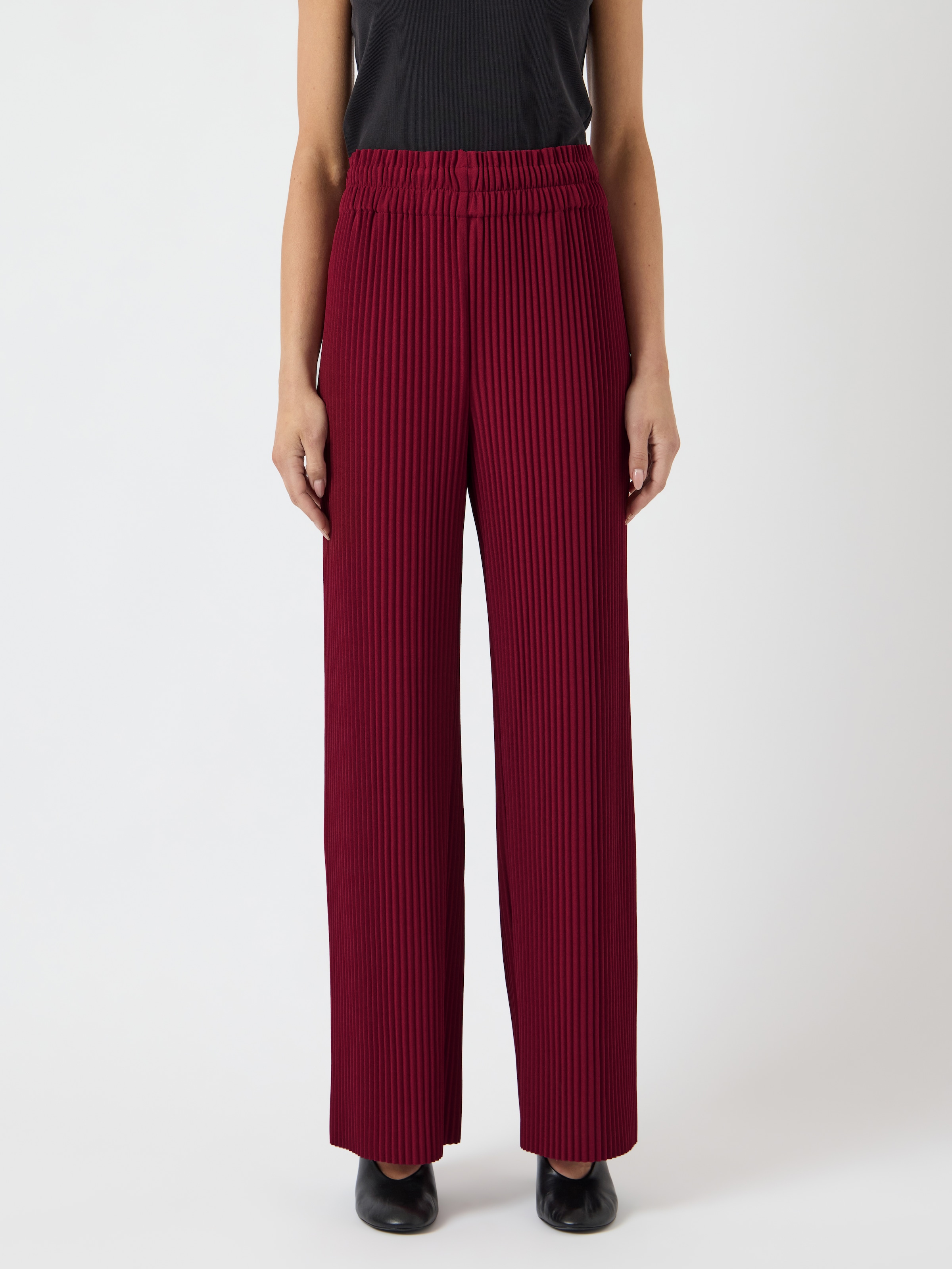 Y.A.S Schlupfhose "YASALISA HW PANT S. NOOS", Sommerhose, mit Plisseefalten günstig online kaufen