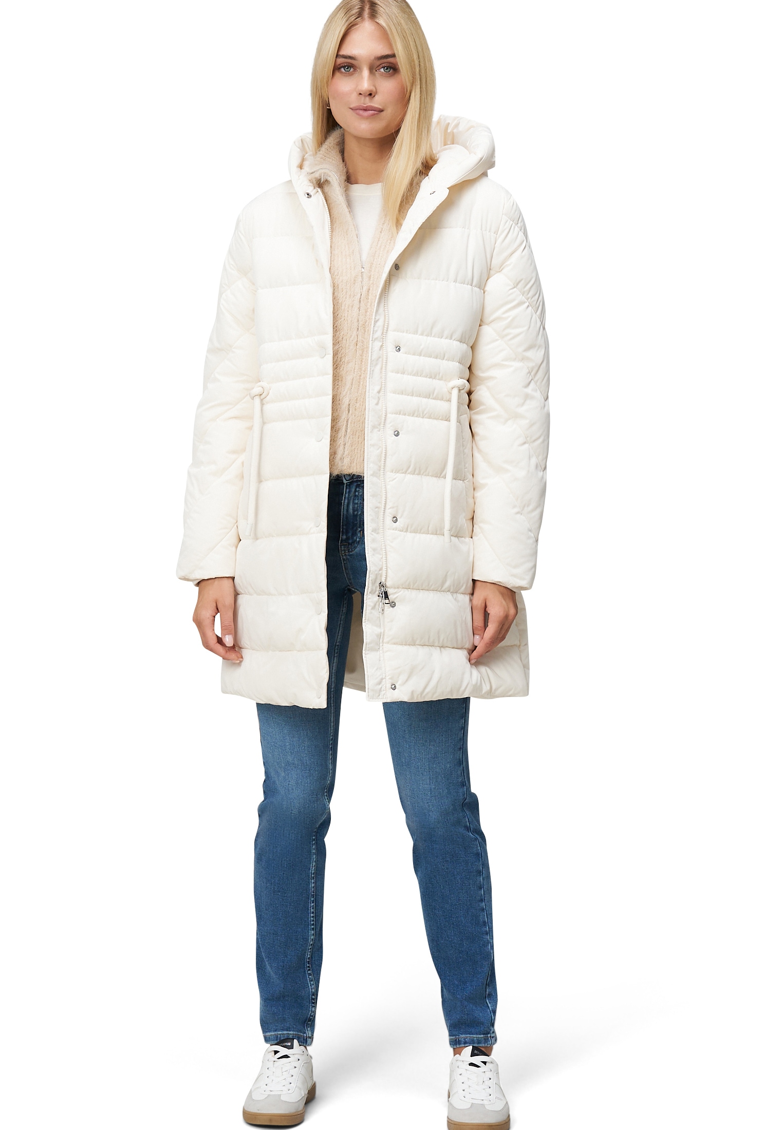 Zero Steppmantel »zero Damen Steppmantel mit Knopfleiste«