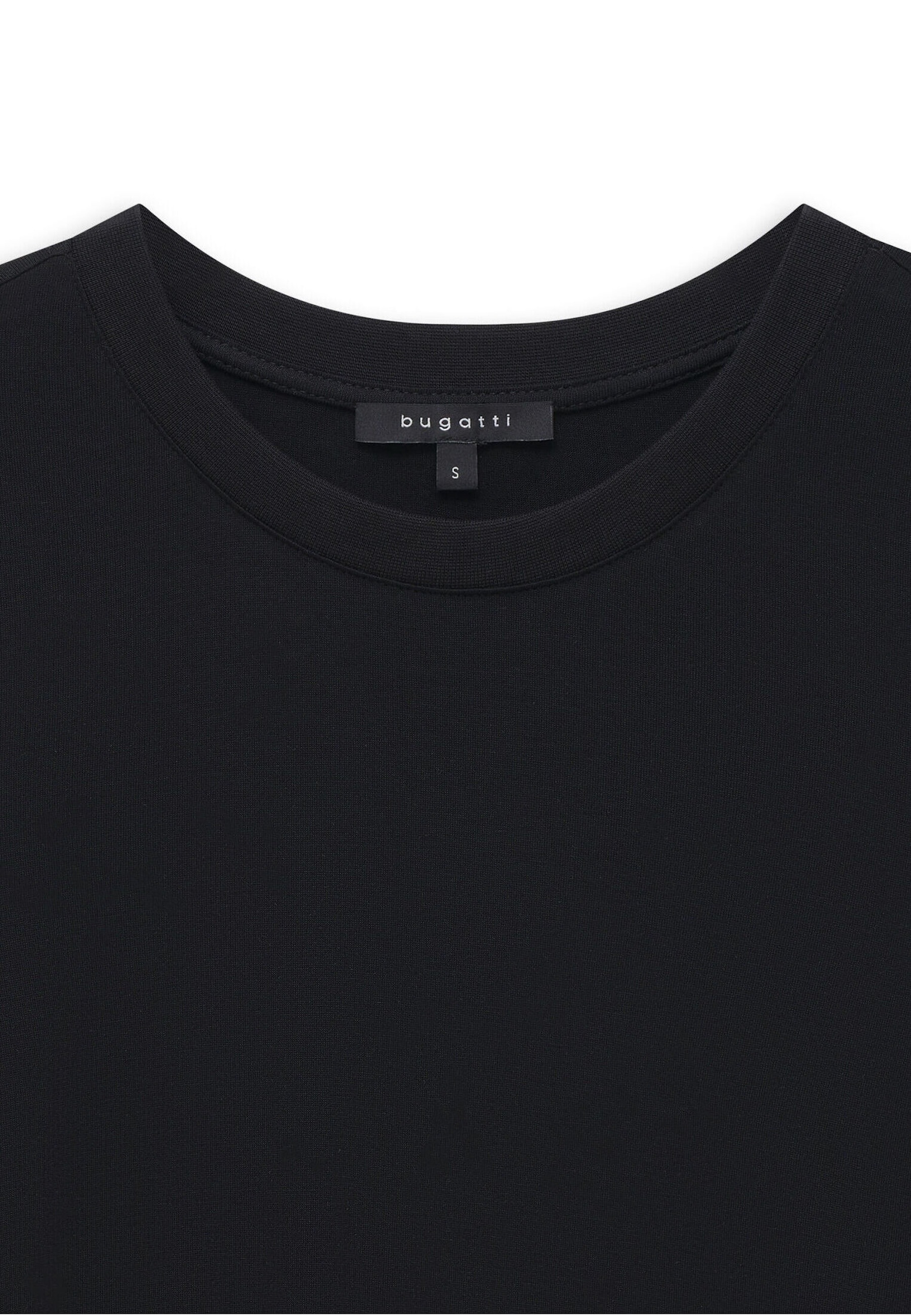 bugatti T-Shirt aus 100% Viskose mit Rundhalsausschnitt günstig online kaufen