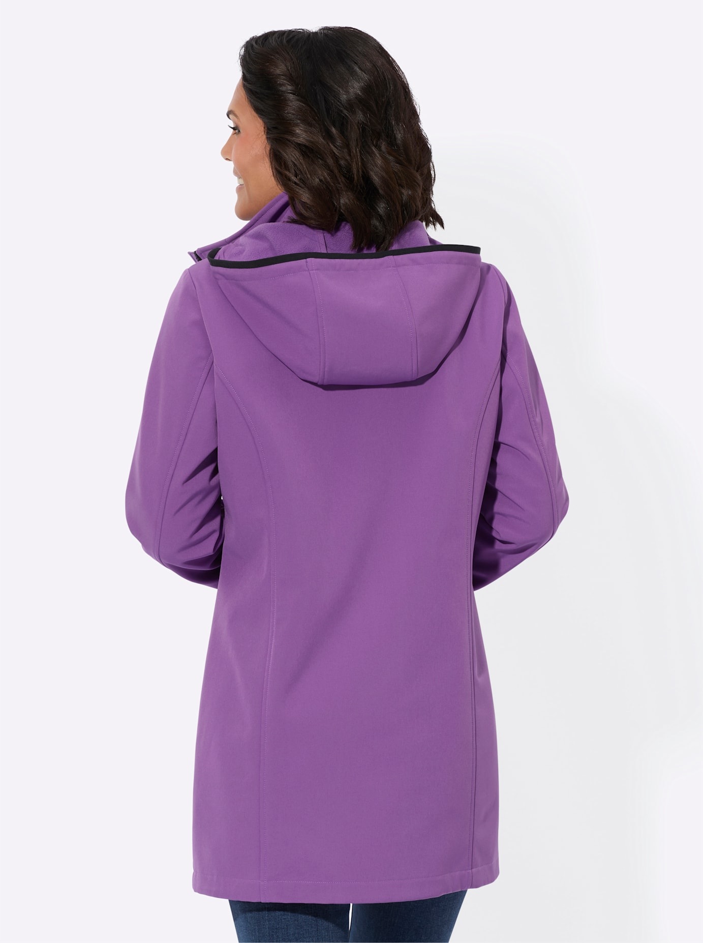 Thumbnail - Casual Looks Softshelljacke, mit Kapuze