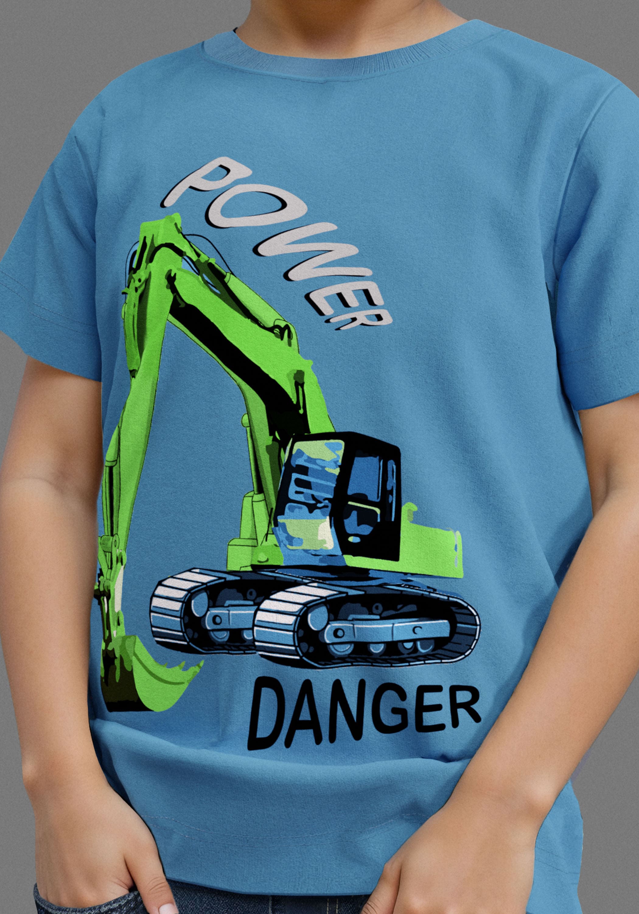 KIDSWORLD T-Shirt »BAGGER«, lässiger Kran-Print