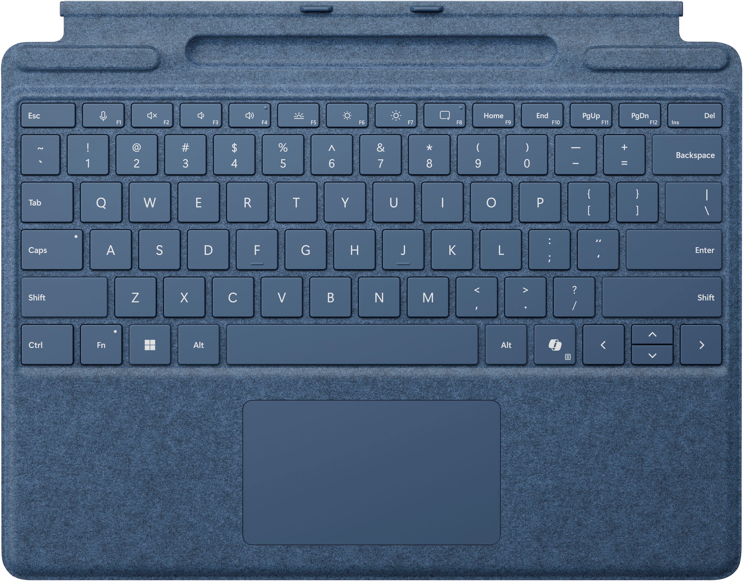 Microsoft Tastatur mit Touchpad »Surface Pro Keyboard mit Stiftaufbewahrung«, (Fn-Tasten-Touchpad)