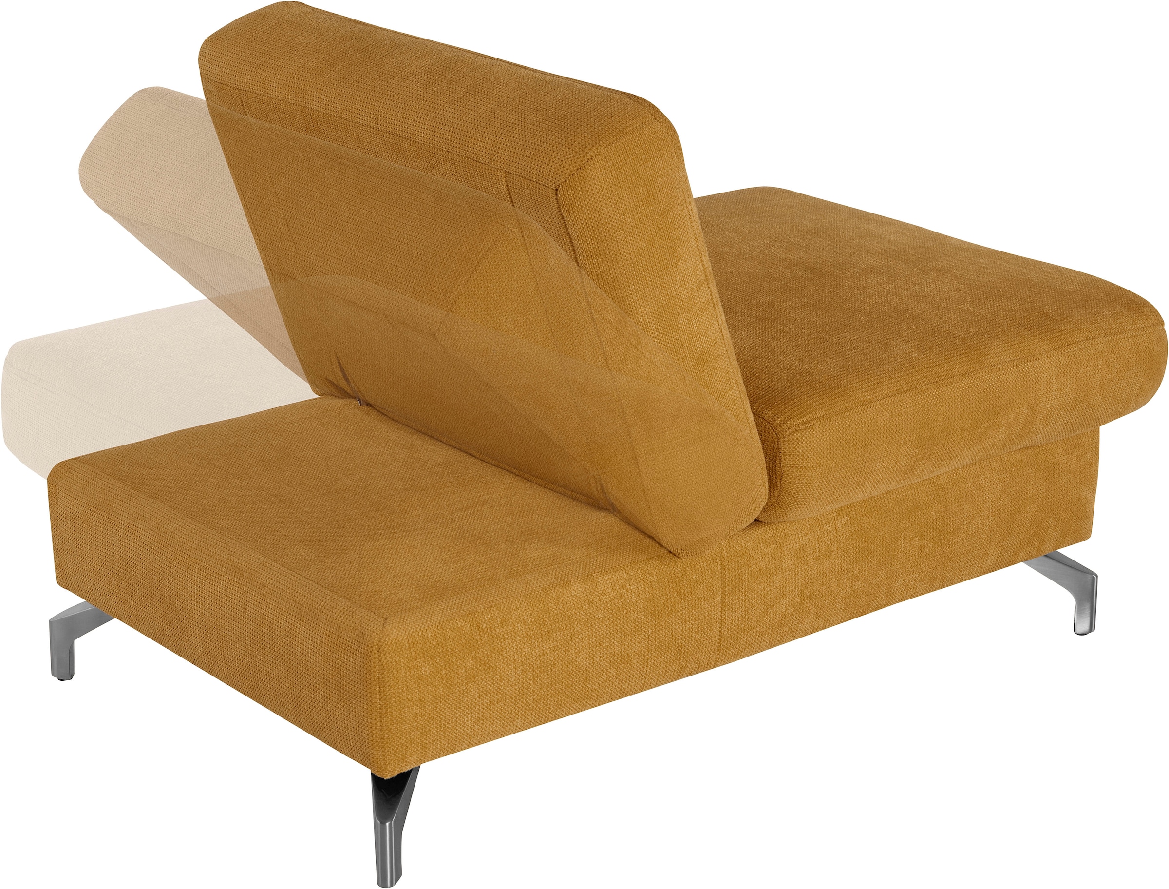 sit&more Hocker »Percy«, Fußhöhe 12 cm, mit Klappfunktion, wahlweise in 2 Fußfarben