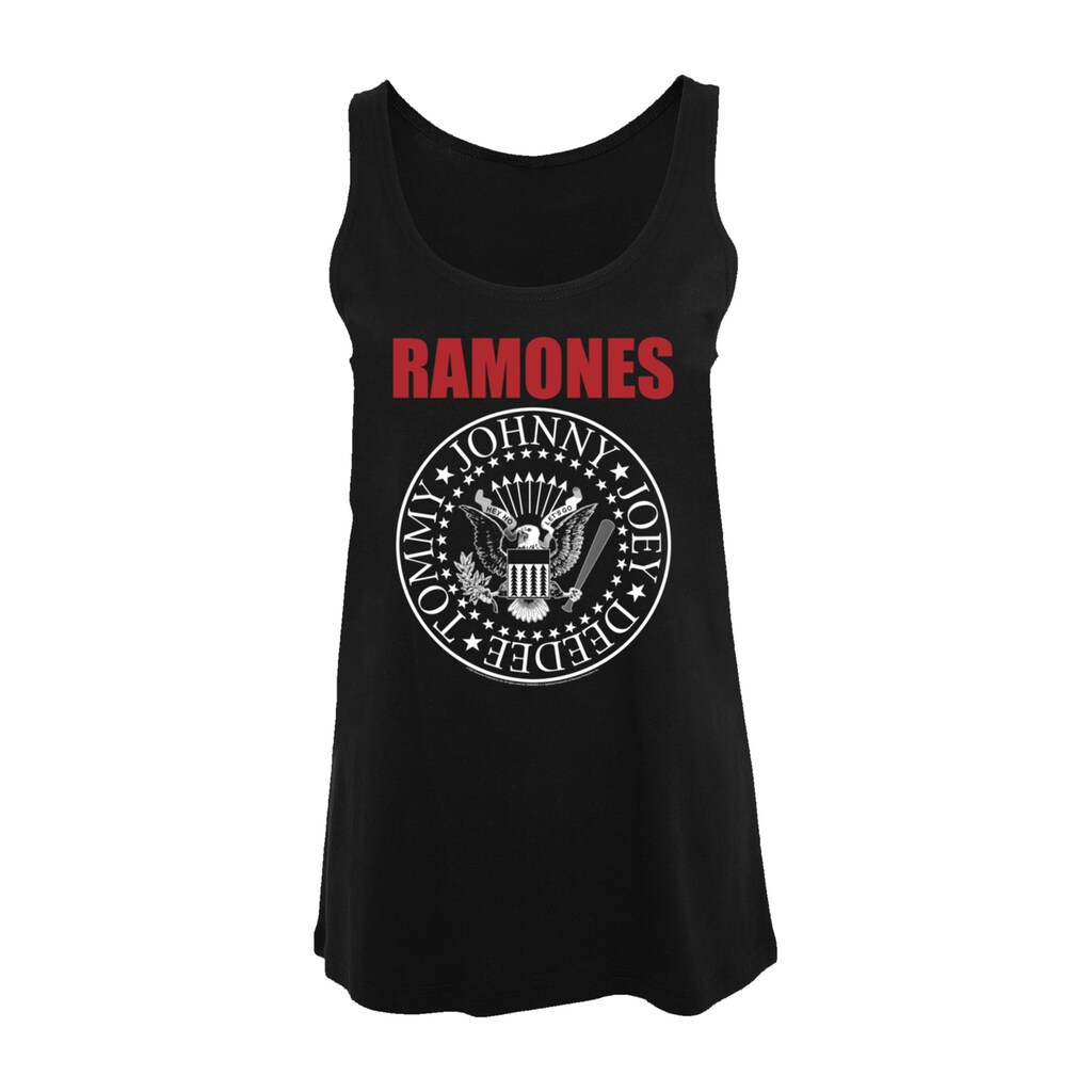F4NT4STIC T-Shirt »Ramones Rock Musik Band Red Text Seal«