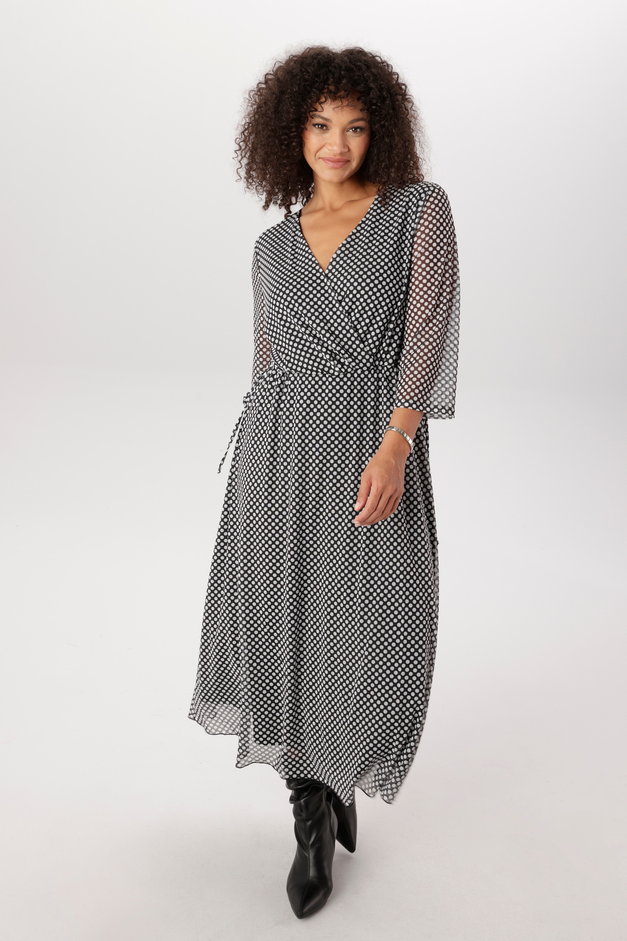 Aniston PLUS Meshkleid in Wickeloptik - NEUE KOLLEKTION