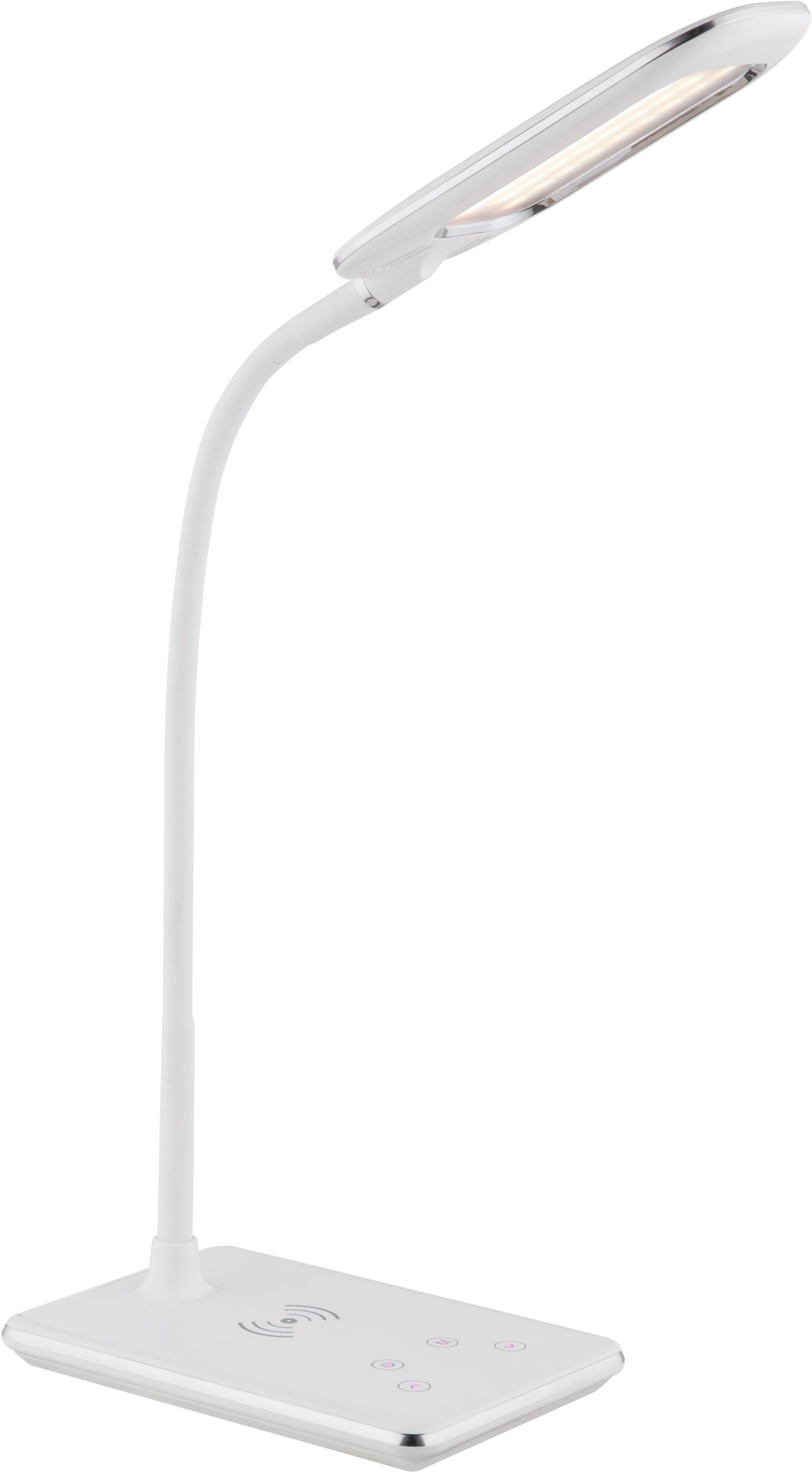 GLOBO LIGHTING Tischleuchte »HEKLA« LED-Modul 1 Stk. warmweiß - kaltweiß Tischlampe Nachttischlampe Deko-Tischleuchte Schreibtisch