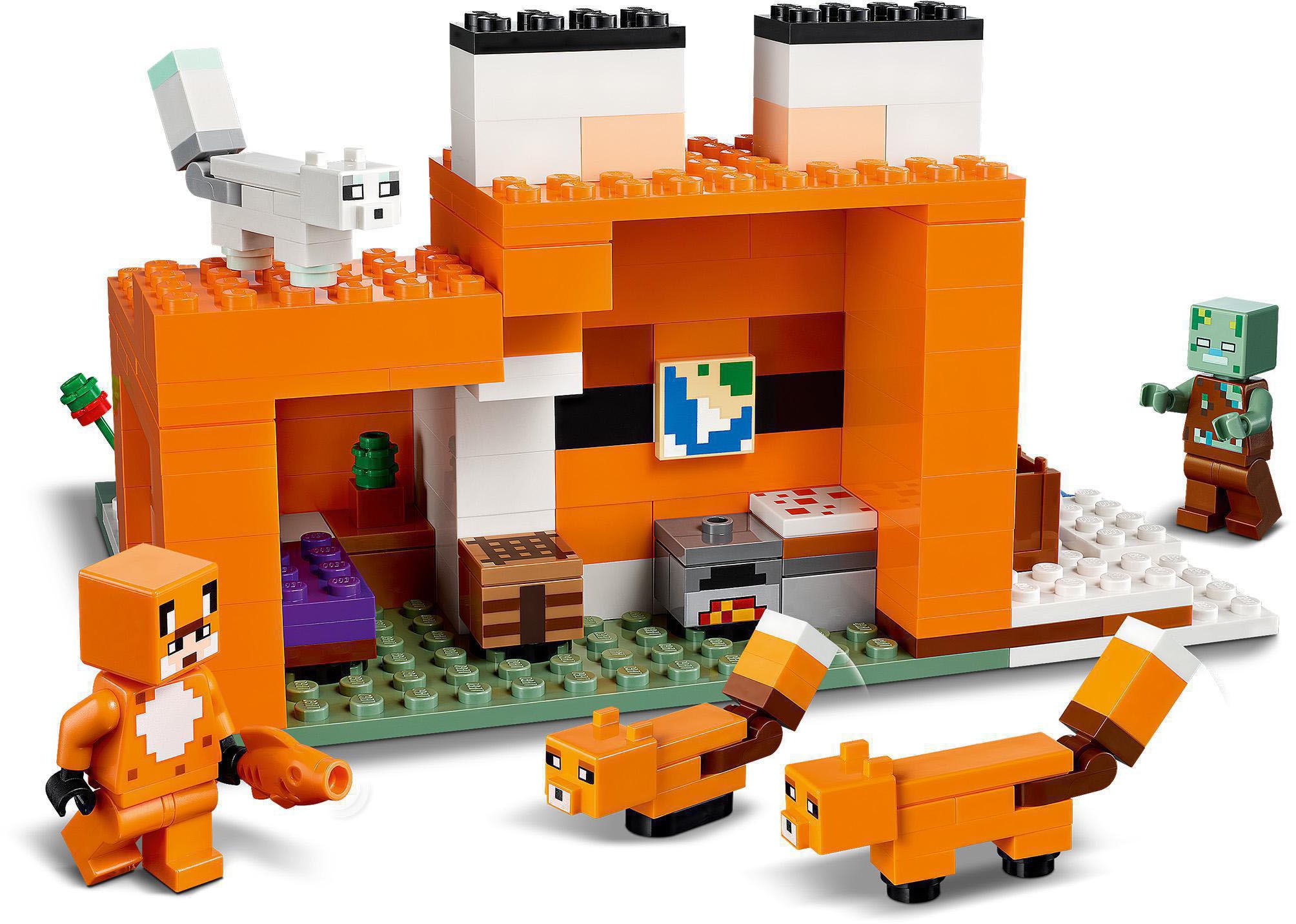 LEGO® Konstruktionsspielsteine »Die Fuchs-Lodge (21178), LEGO® Minecraft™«, (193 St.)