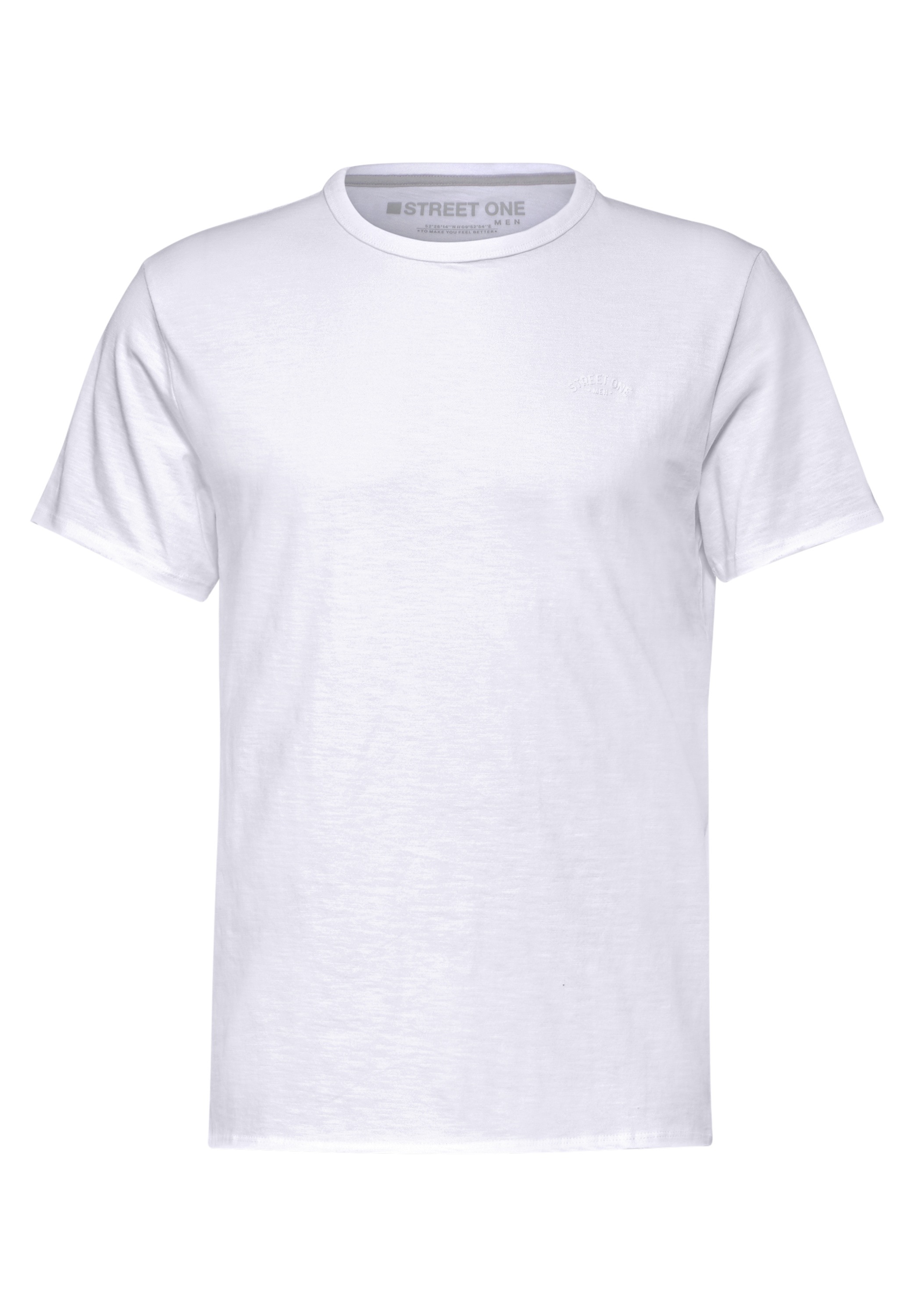 STREET ONE MEN T-Shirt, aus reiner Baumwolle
