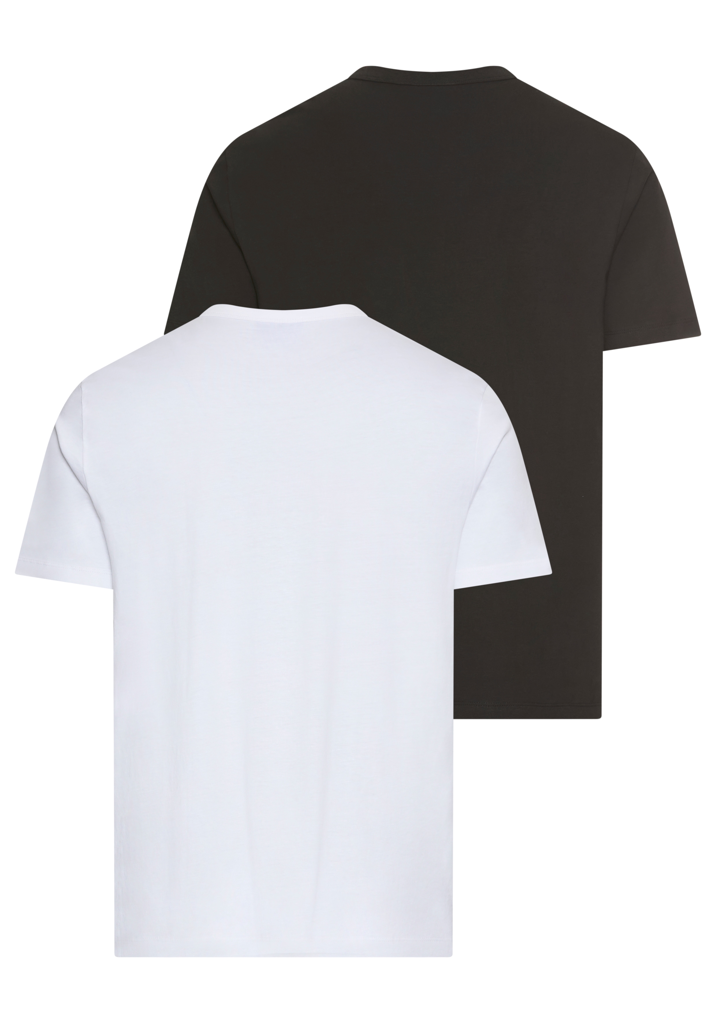 HUGO T-Shirt "BLUE Naolo" Packung, 2 Stk. mit Markenlabel am Saum