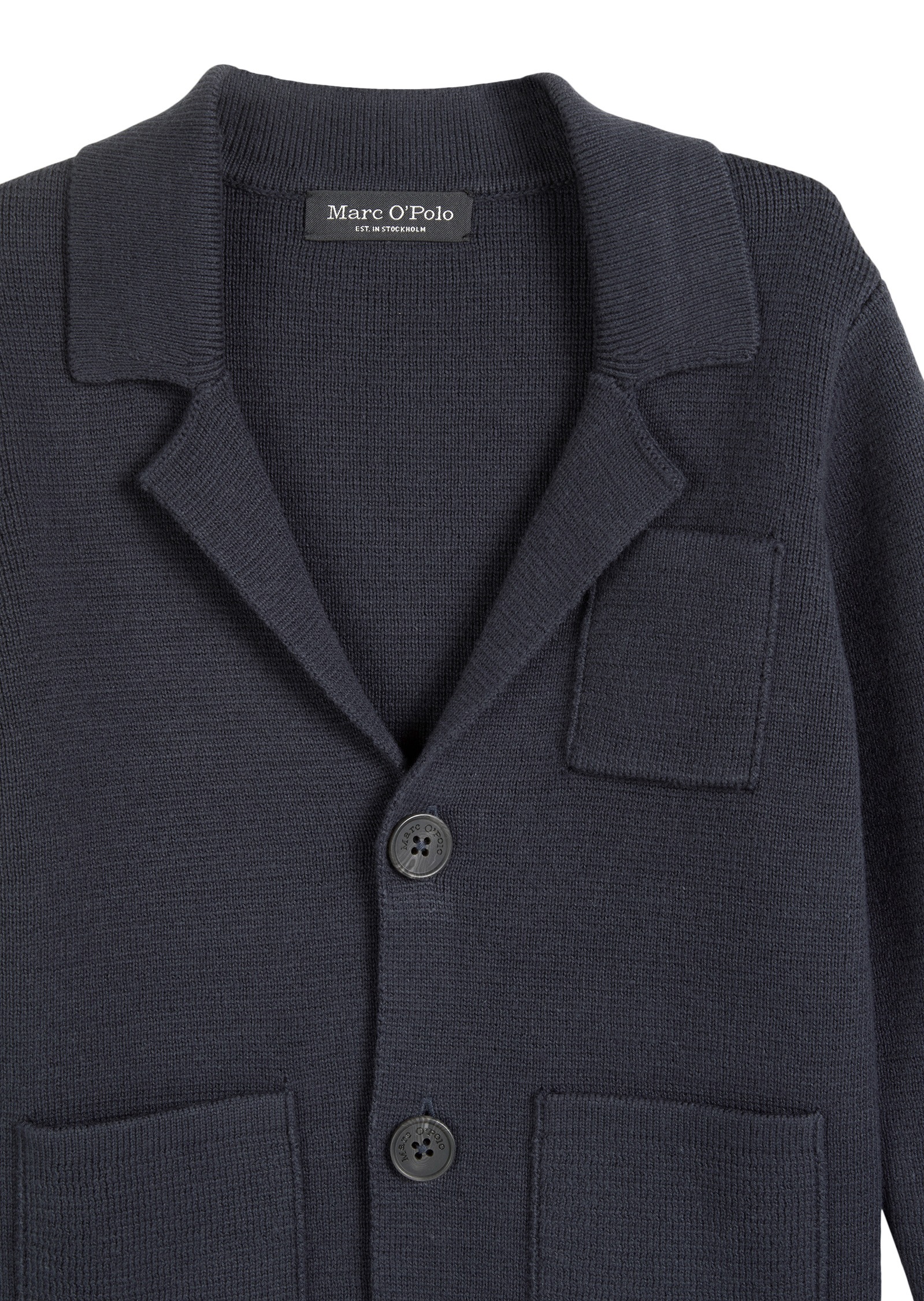 Marc O'Polo Wolljacke »aus reiner Bio-Baumwolle« ohne Kapuze