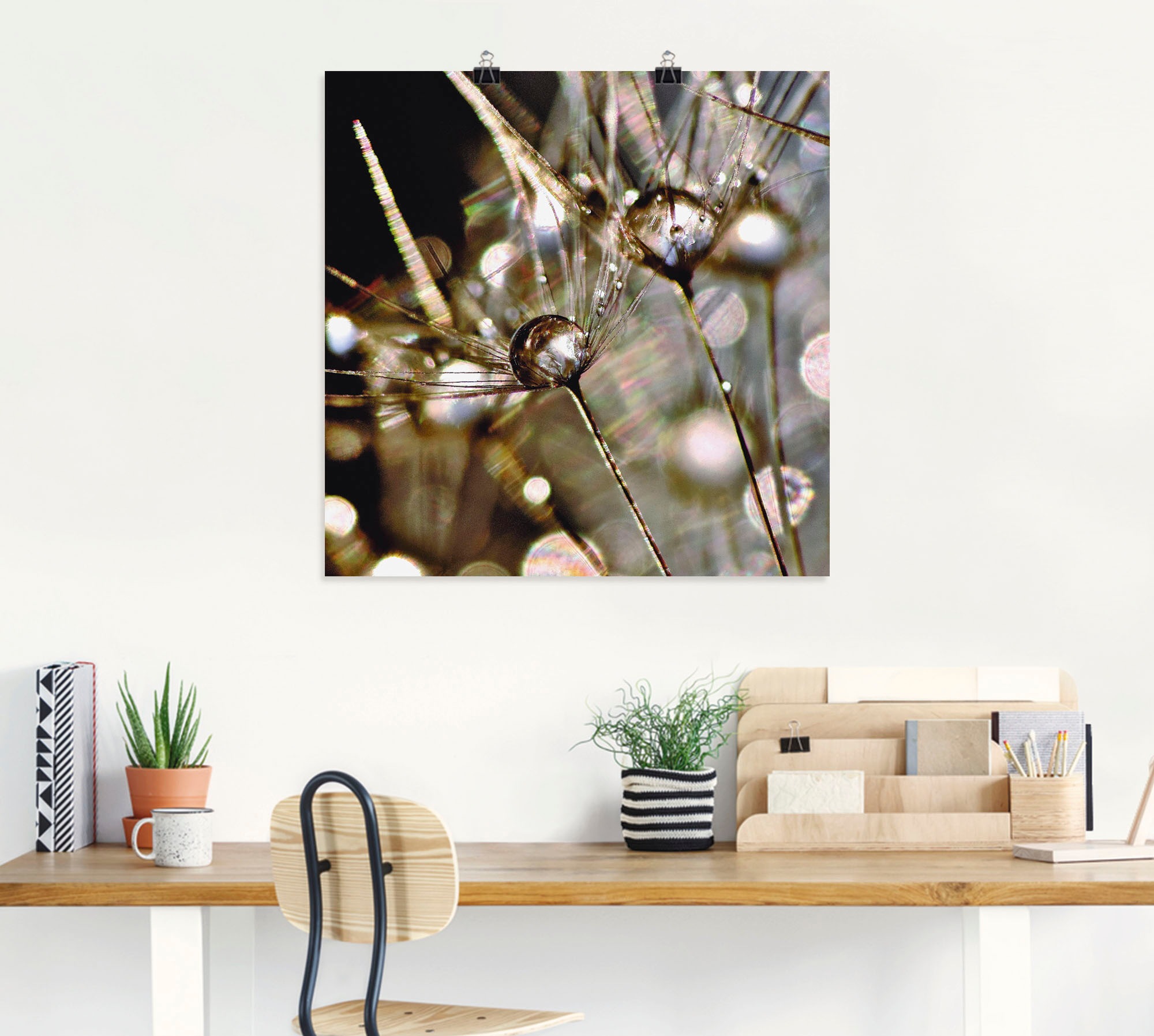 Alubild, bestellen Größen oder »Pusteblume Artland Leinwandbild, (1 | versch. Wandaufkleber Poster Blumen, St.), BAUR als Wandbild in abstrakt«,