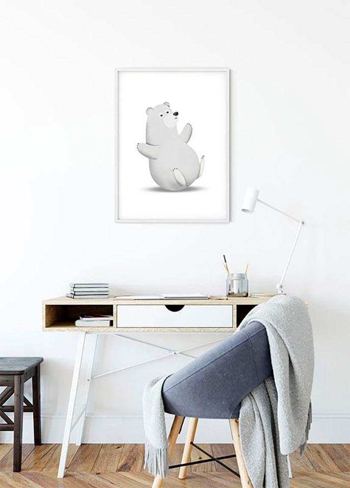 Komar Bild »Cute Animal Polar Bear«, Tiere, (1 St.), Wandbild zur Dekoration - ohne Rahmen