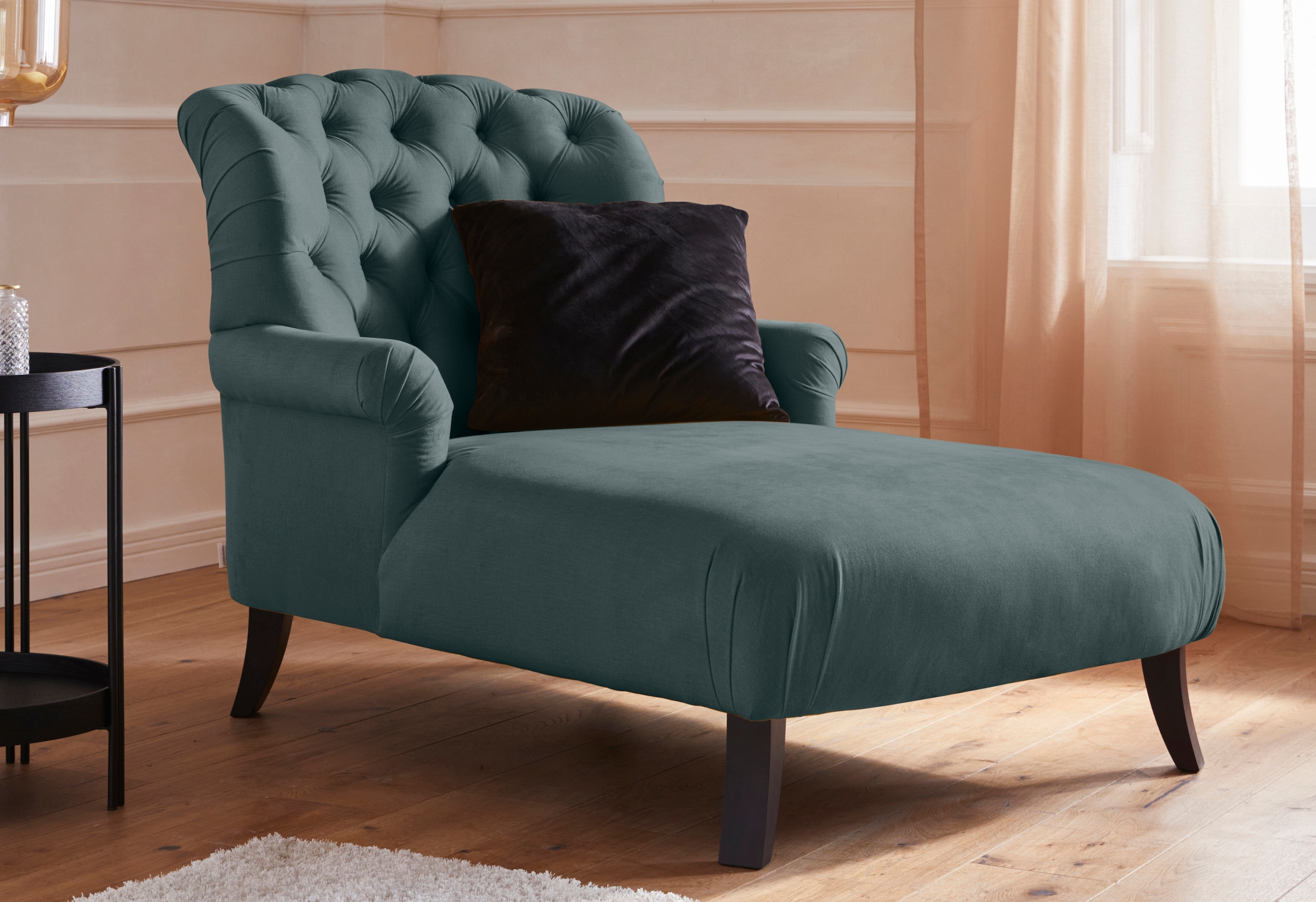 Home affaire Loveseat "Amiens Sessel Loungesessel", mit wunderschöner Knopf günstig online kaufen