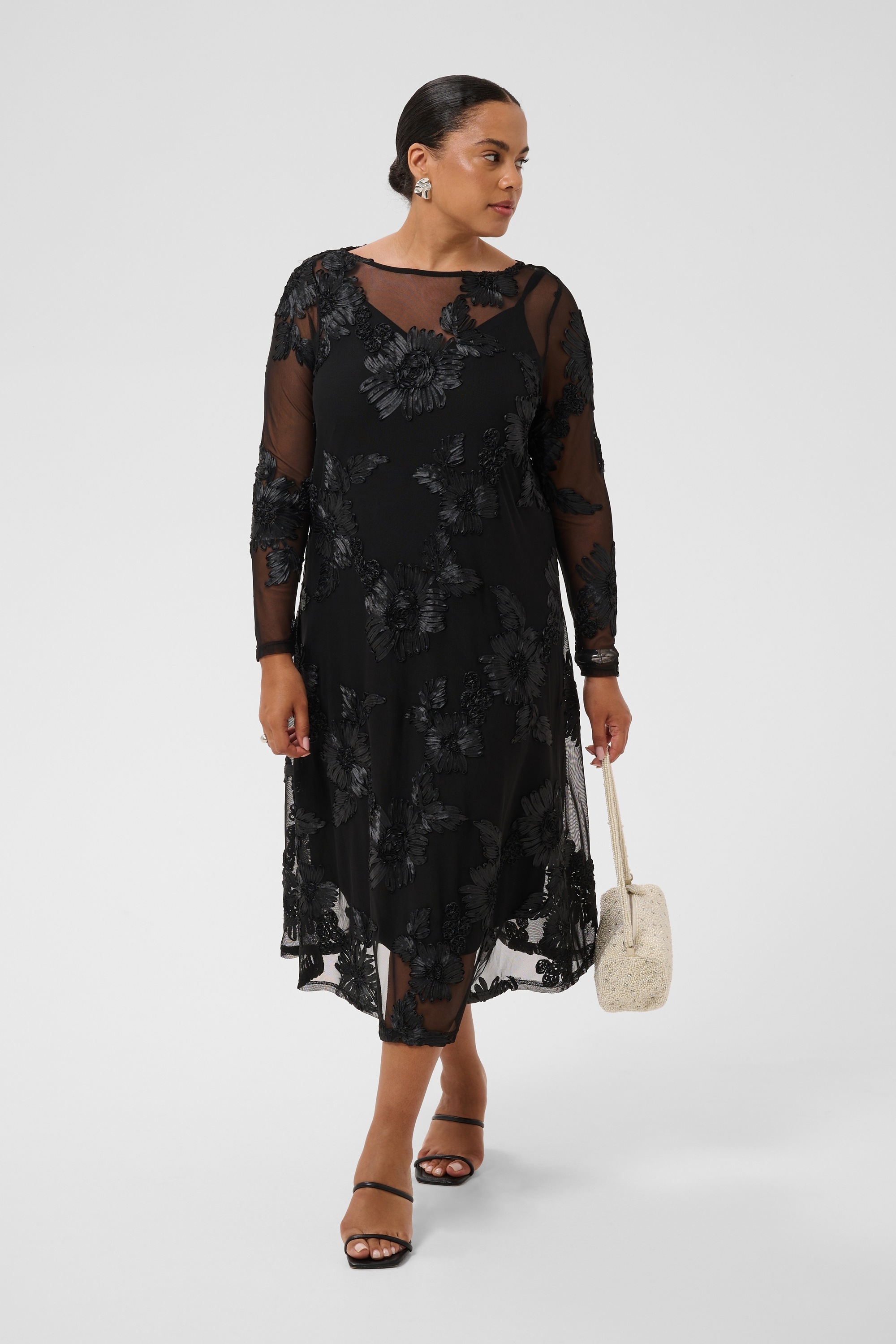 KAFFE Curve Midikleid »Damen Kleid KCjuliana«