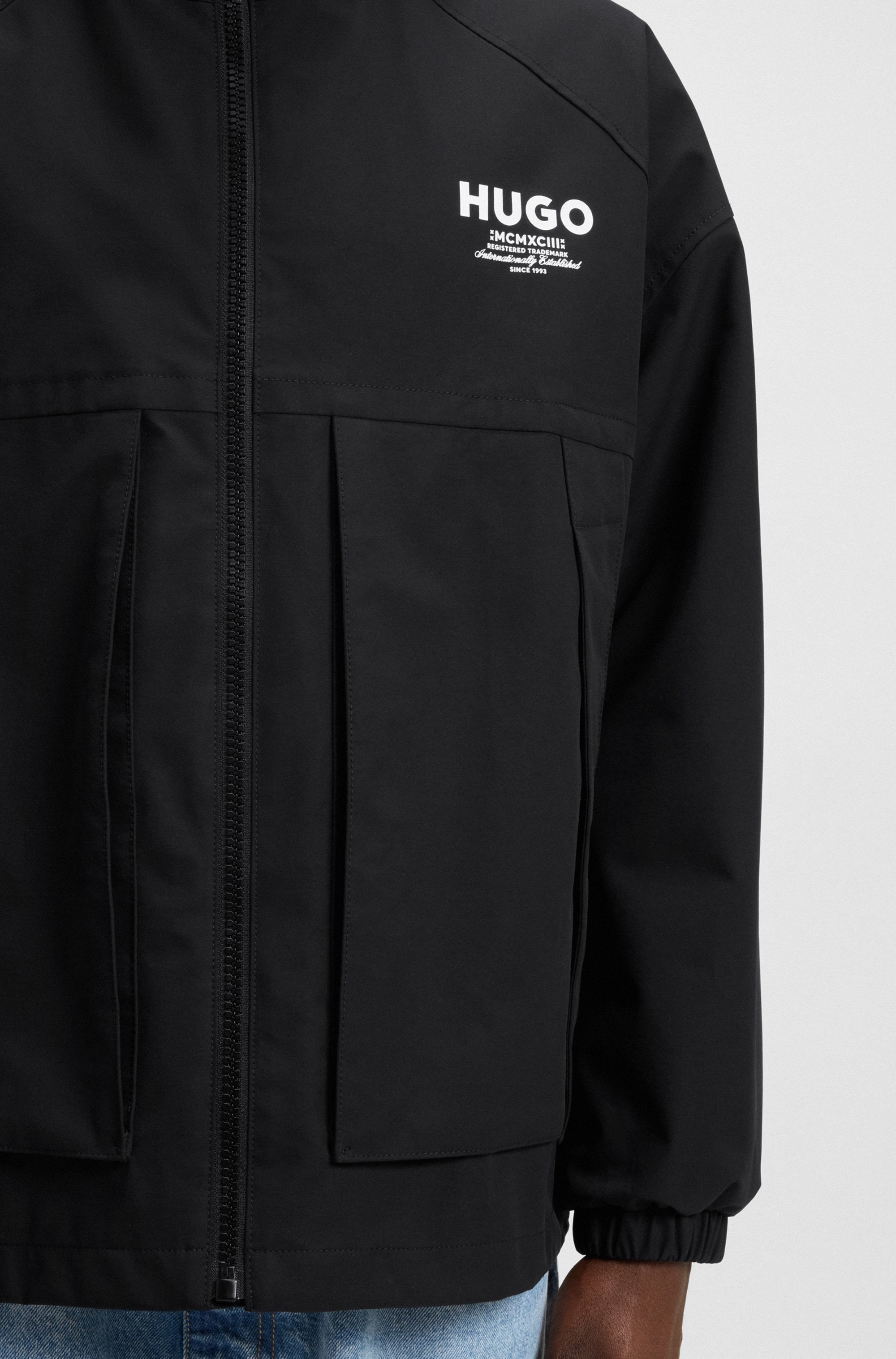 HUGO Blue Outdoorjacke »Bod«, mit Kapuze, regular fit, mit Kapuze