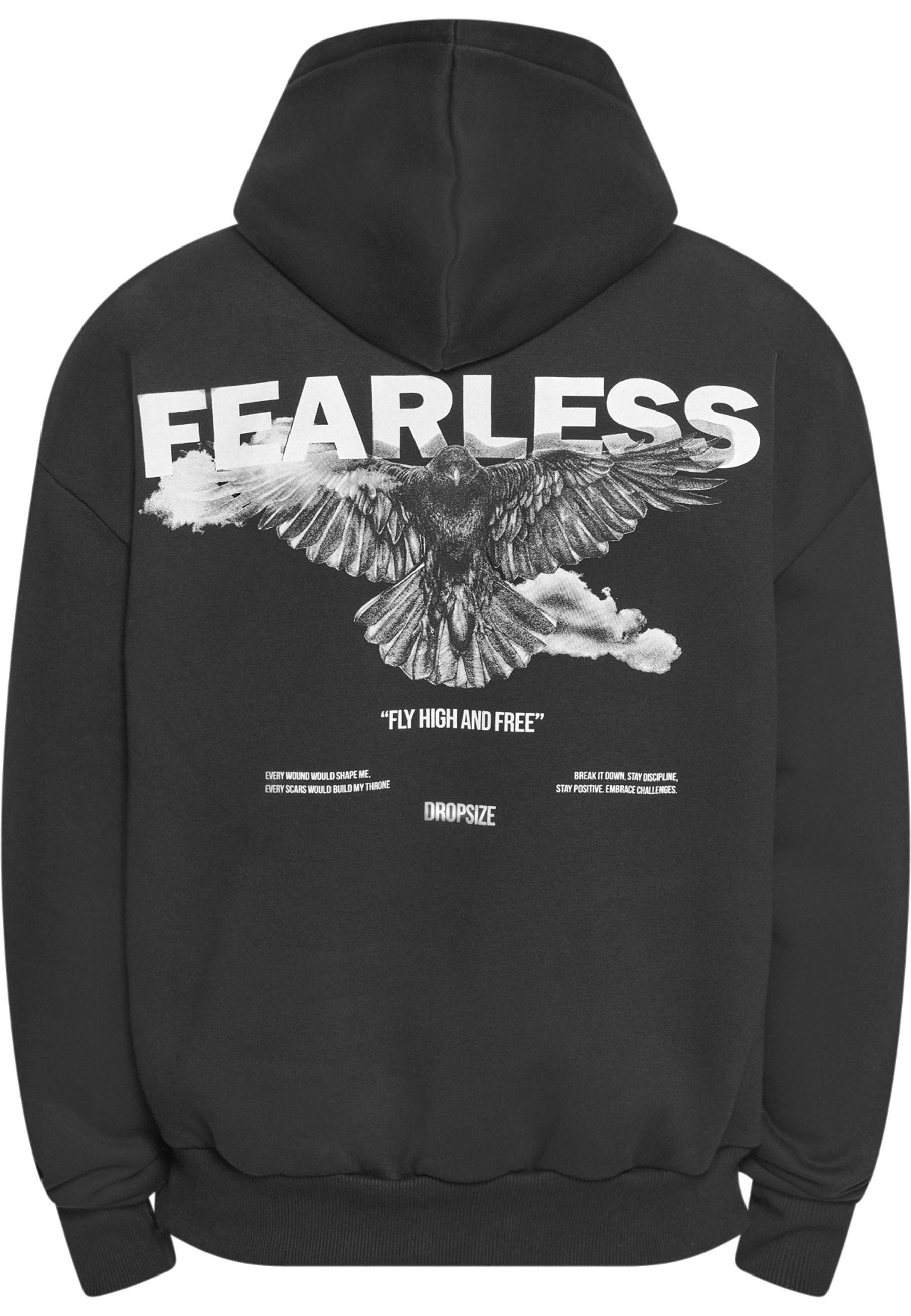 Dropsize Kapuzenpullover »Dropsize Herren Dropsize Heavy Oversize Fearless Hoodie« 1 Stk.