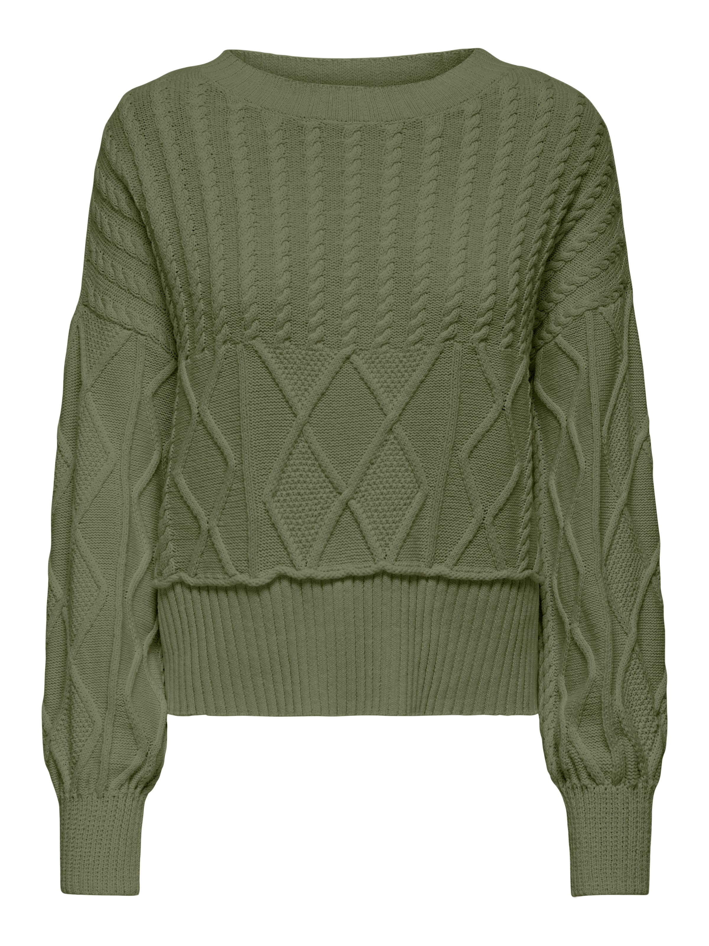 ONLY Strickpullover "ONLKAYA LIFE LS LOOSE CABLE ONECK CC KNT" günstig online kaufen