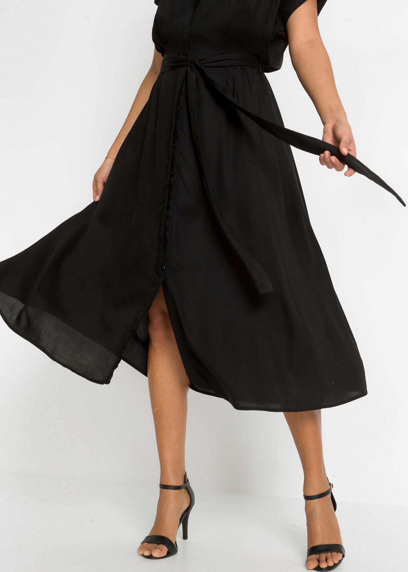 Thumbnail - bonprix Hemdblusenkleid für stilvollen Auftritt, aus Viskose, ausgestellte Passform