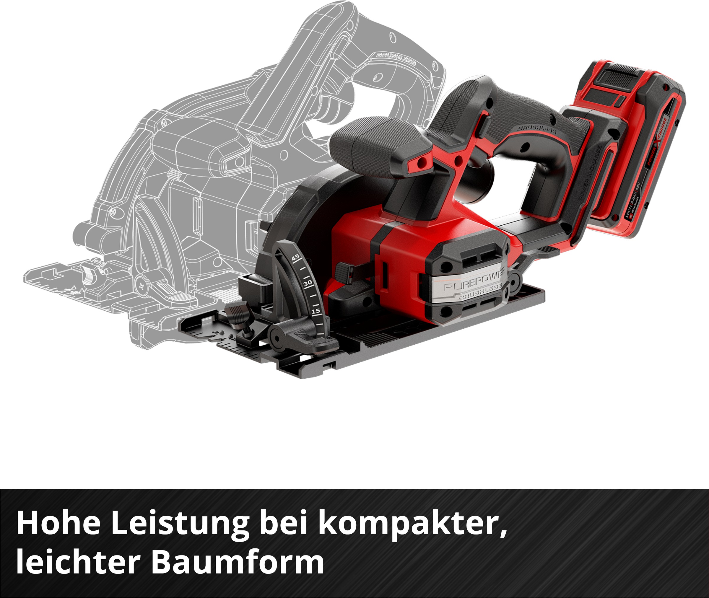 Einhell Akku-Handkreissäge »TP-CS 18/136-C Li BL - Solo, Professional Akku-Handkreissäge« ohne Akku und Ladegerät
