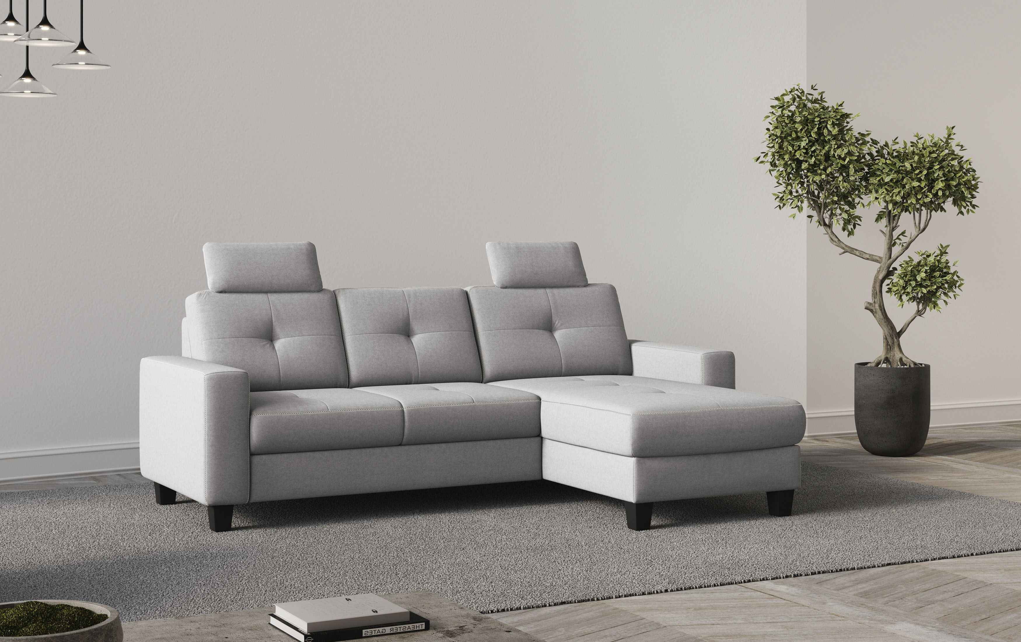 OTTO home Ecksofa "Varese" wahlweise mit Schlaffunktion und Bettkasten