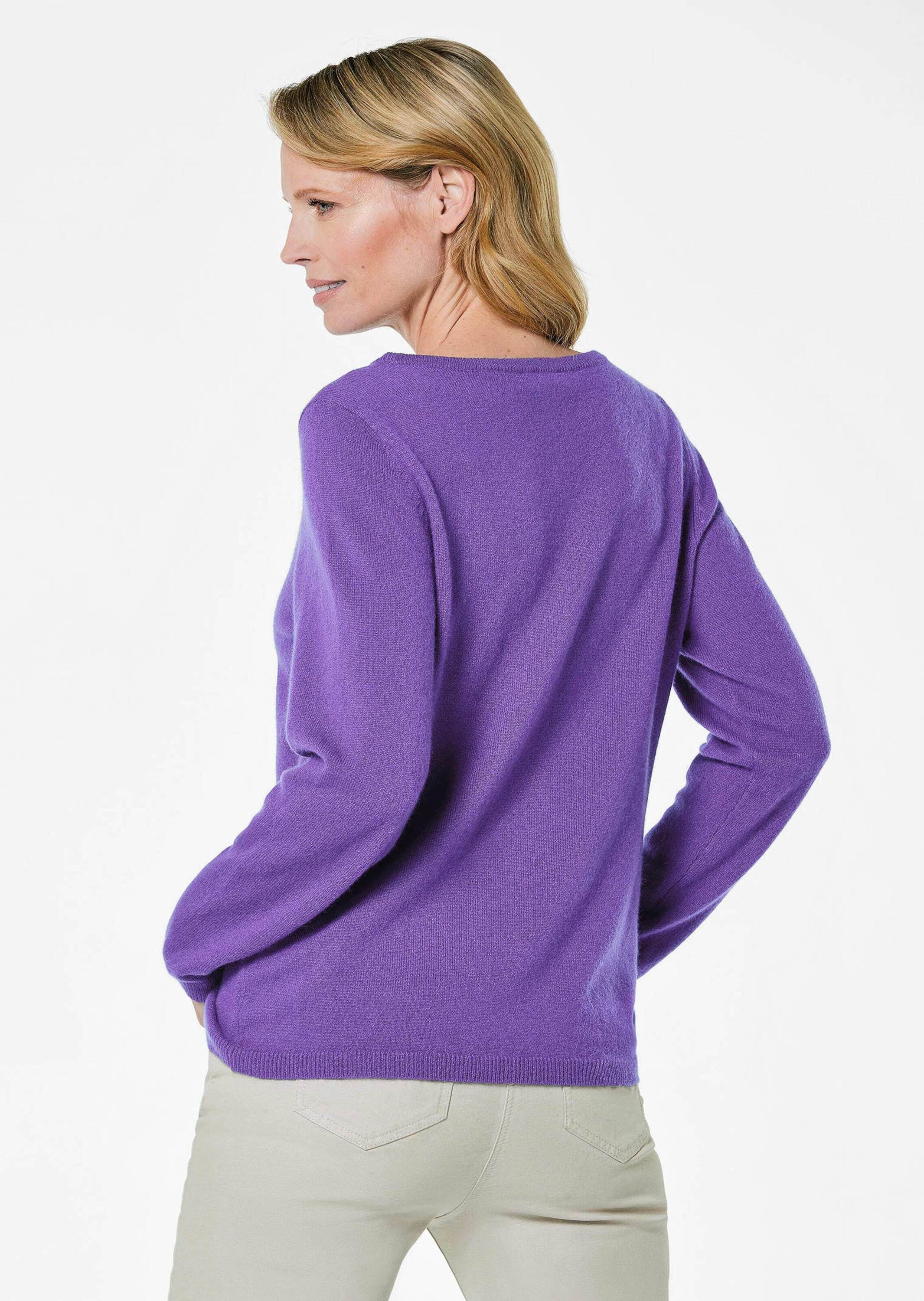 GOLDNER Strickpullover »Kaschmirpullover mit U-Boot Ausschnitt«