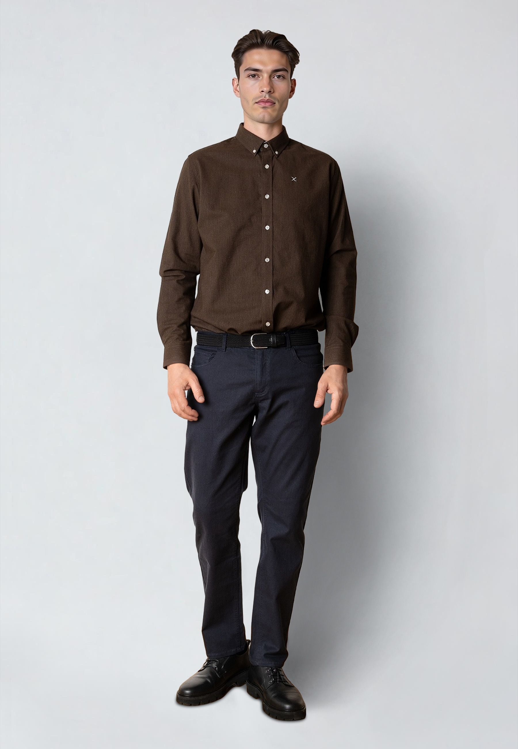 Clean Cut Copenhagen Langarmhemd »Clean Cut Copenhagen Oxford Stretch Plain L/S« 1 Stk.