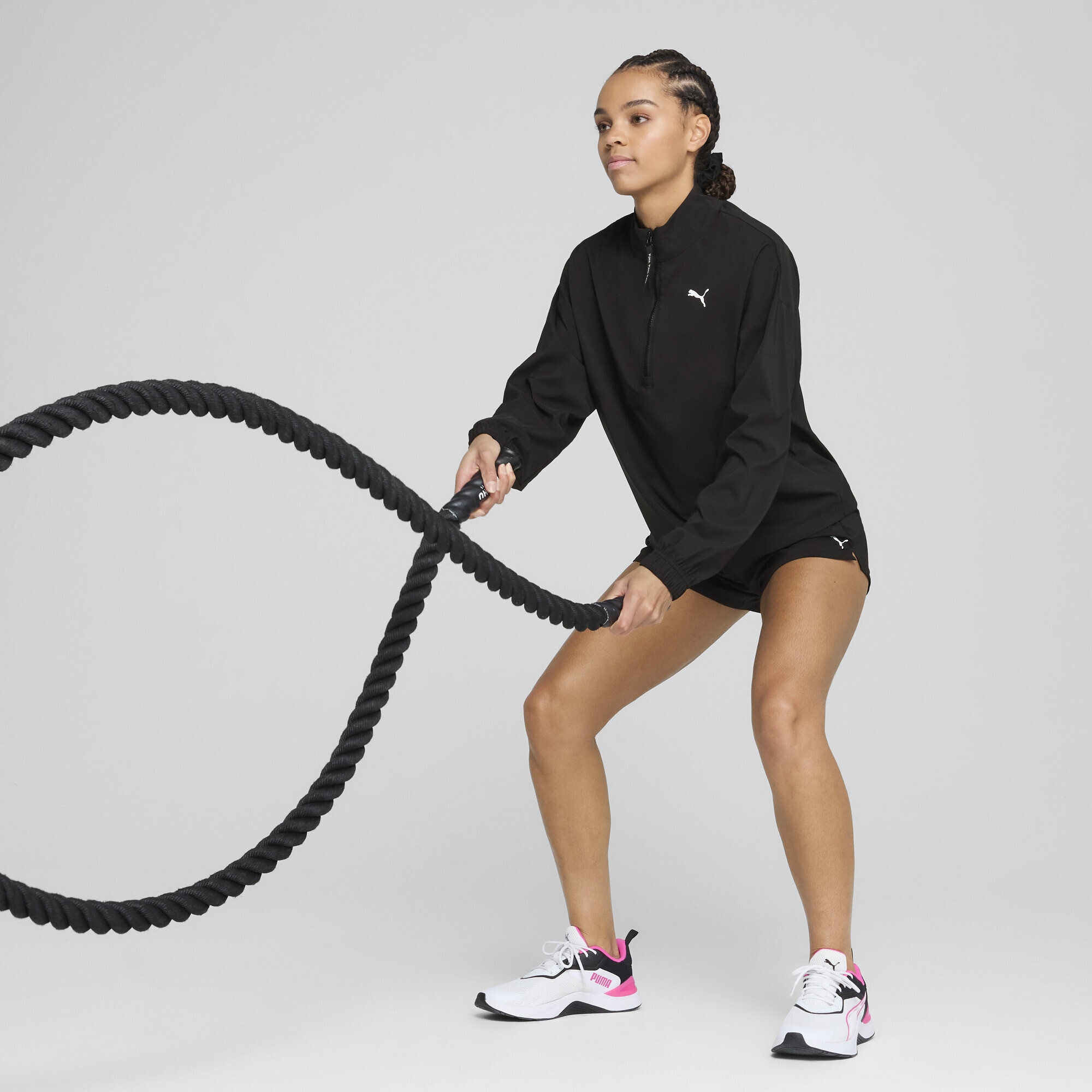 PUMA Trainingsjacke »PUMA STRONG Gewebte Jacke Damen«
