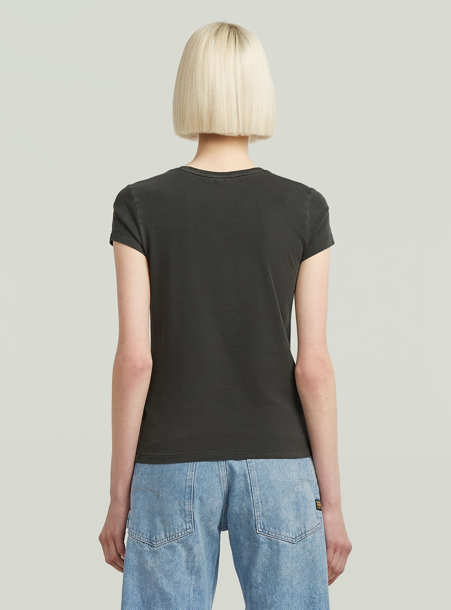 G-STAR T-Shirt "Overdyed Eyben Slim V-Neck Top" günstig online kaufen