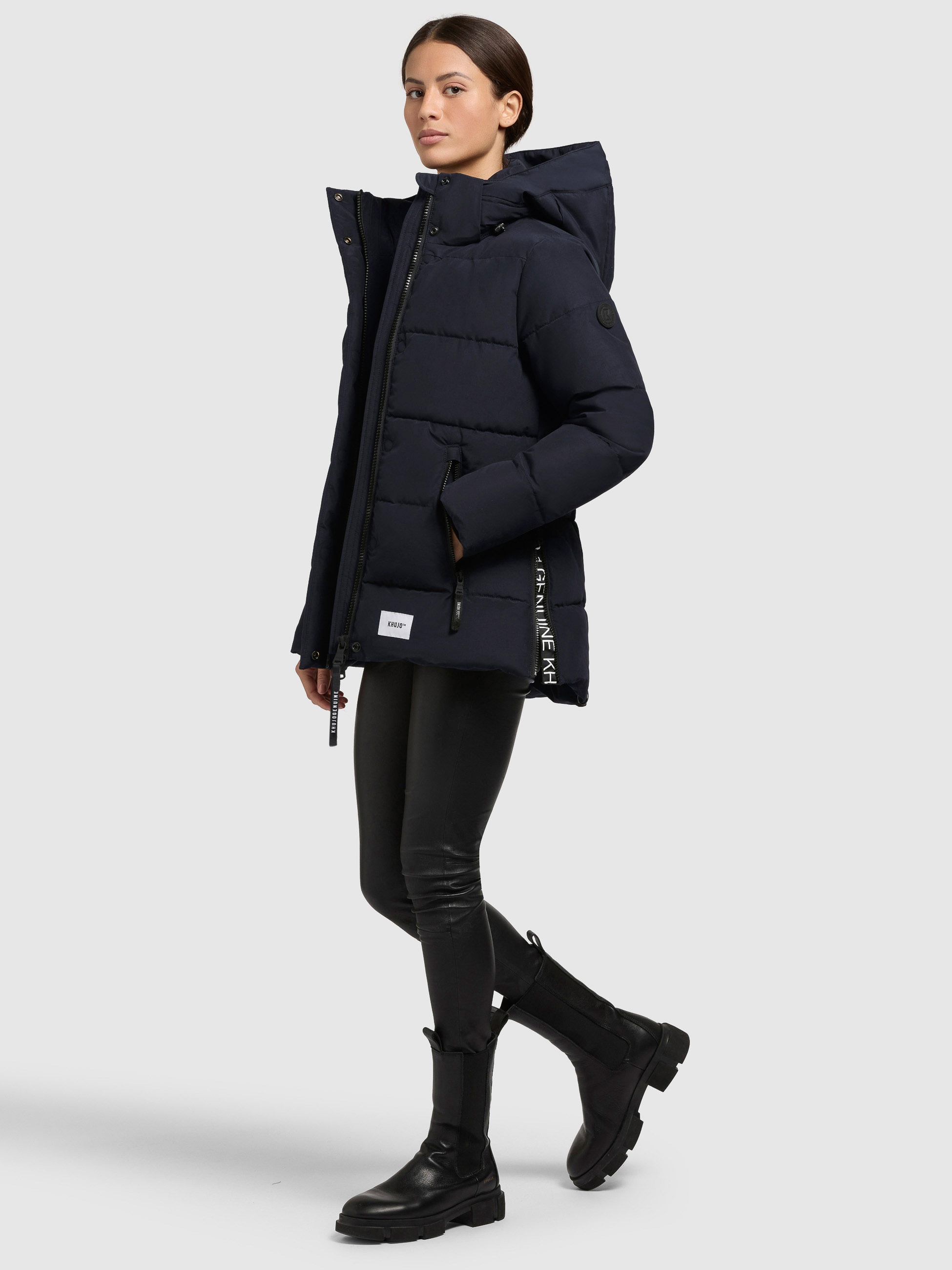 khujo Steppjacke »MANC«, mit Kapuze