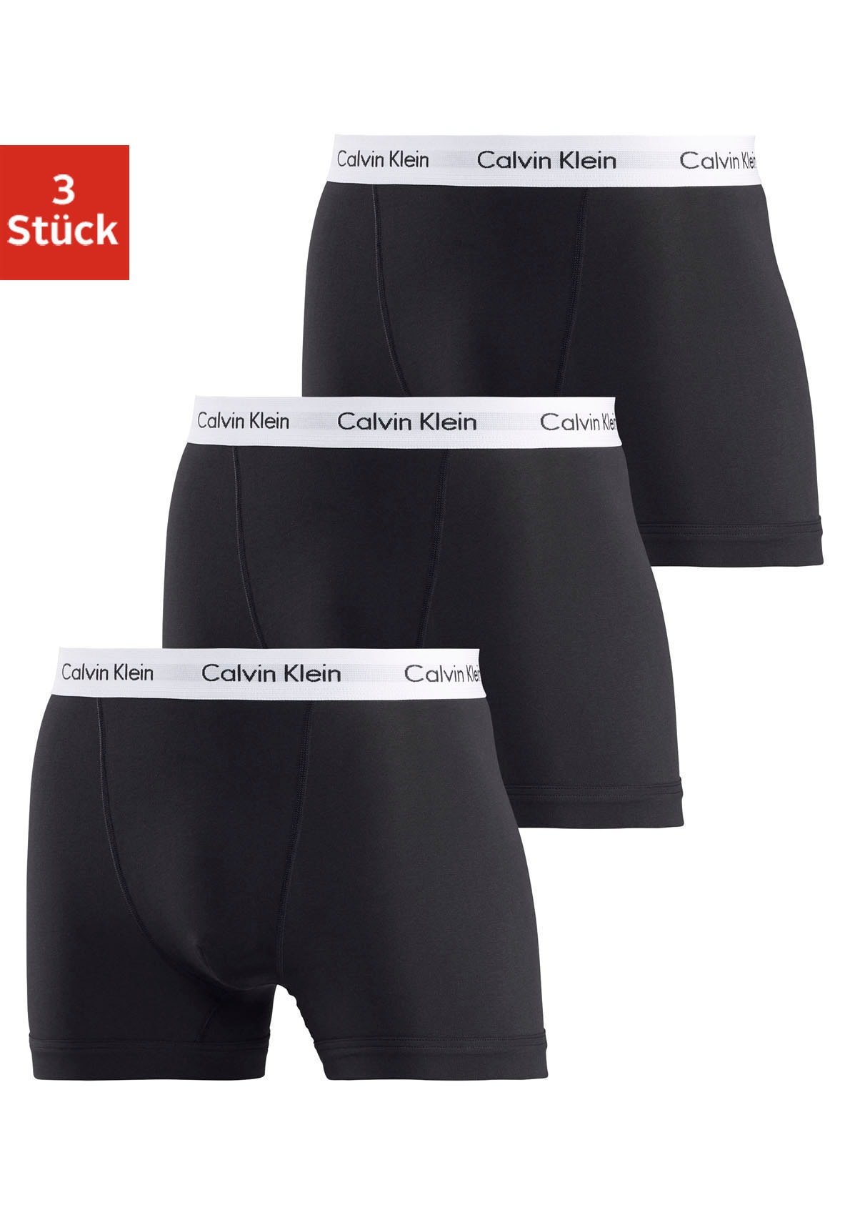 Calvin Klein Underwear Boxer "CK Boxer 3x" 3 Stk. mit Logoschriftzug am Bund