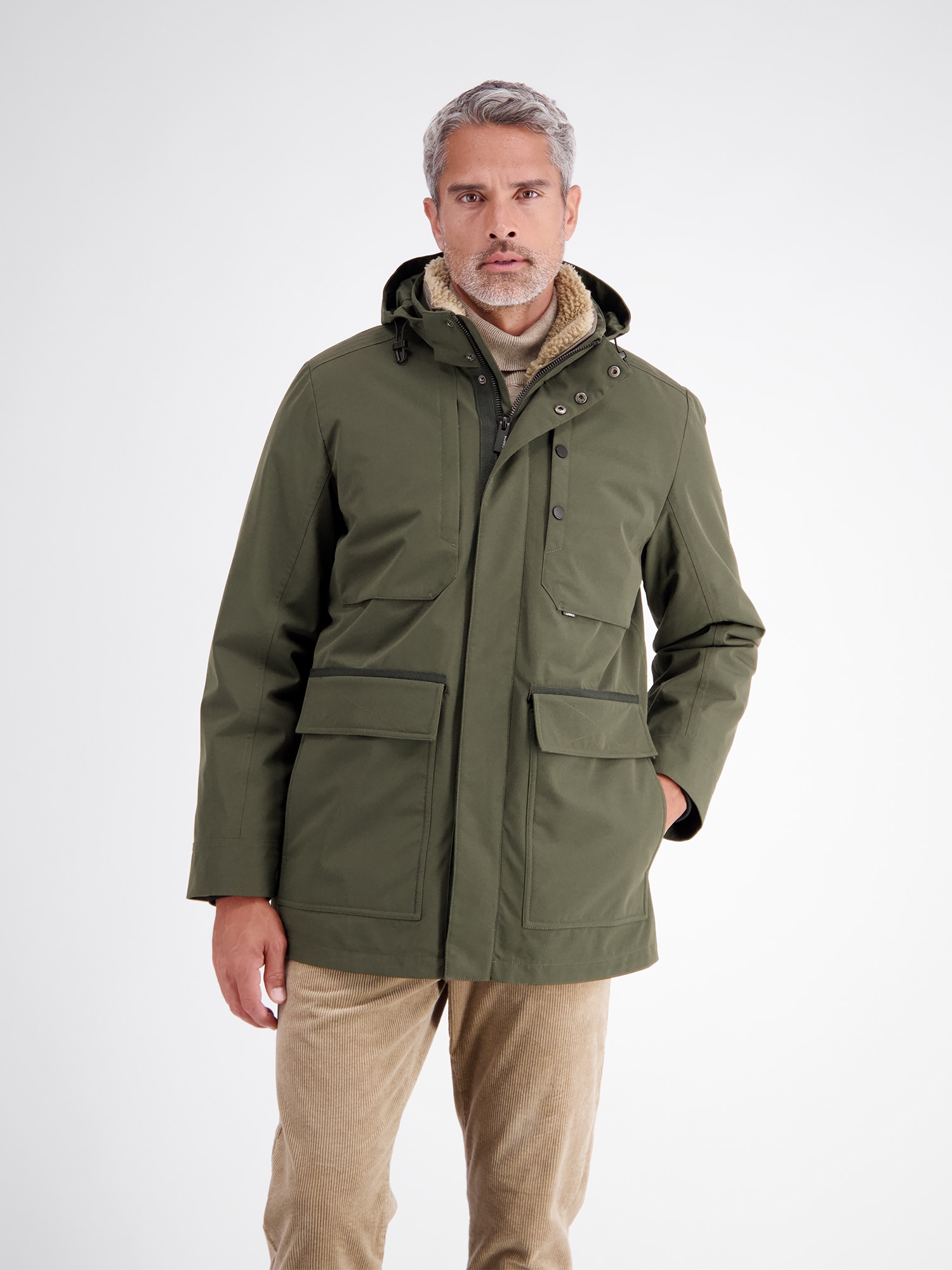 LERROS Parka »2in1 Jacke im Parka-Style, wind- und wasserabweisend« mit Kapuze