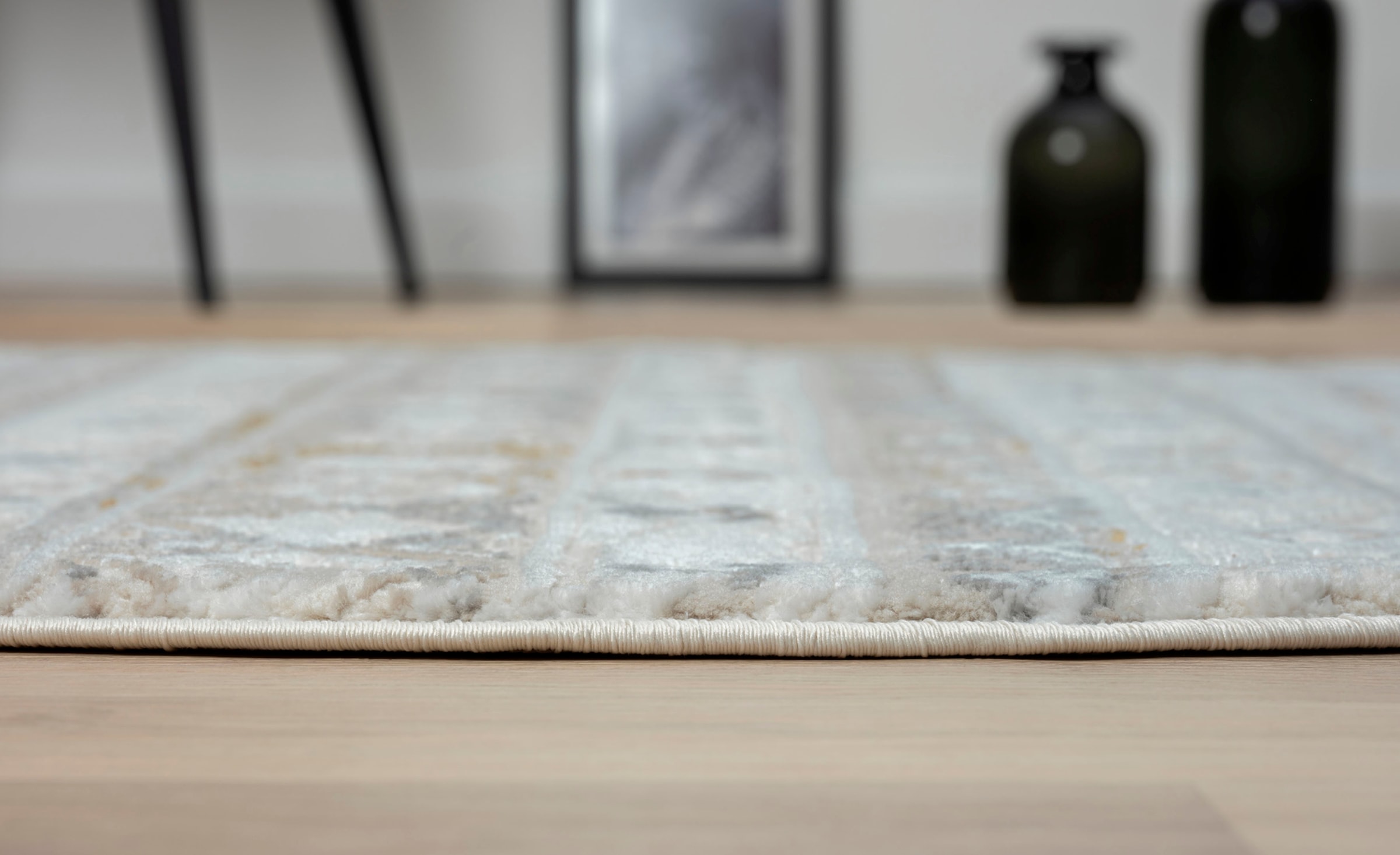 Myflair Möbel & Accessoires Teppich »My Nomady Lagerräumung«, rund, 10 mm Höhe, Kurzflor, Scandi-Design, besonders weich durch Microfaser